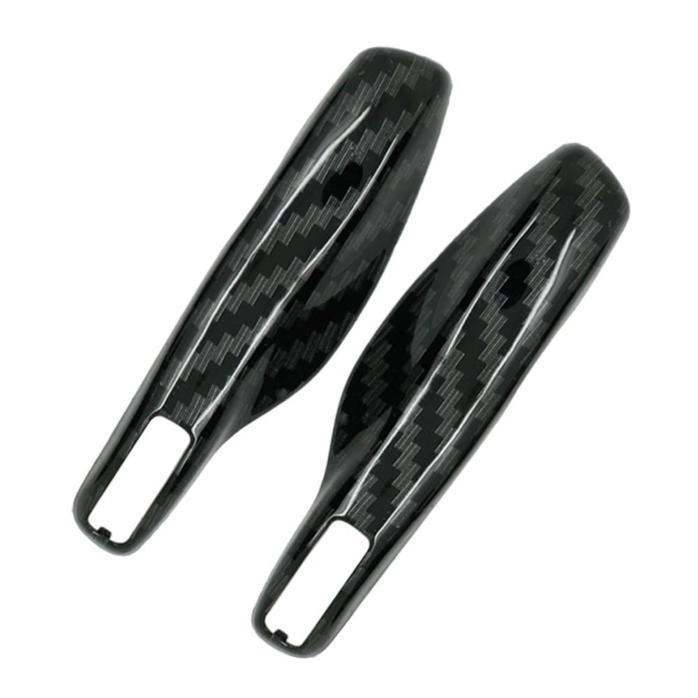 DSP Paint Metallic Color Shell Cover ABS Hard Case Holder Compatible with PORSCHE Panamera Cayenne Boxster Cayman Carrera Spyder Macan 3 Button Smart Remote Key Fob SV5920 Carbon Fiber