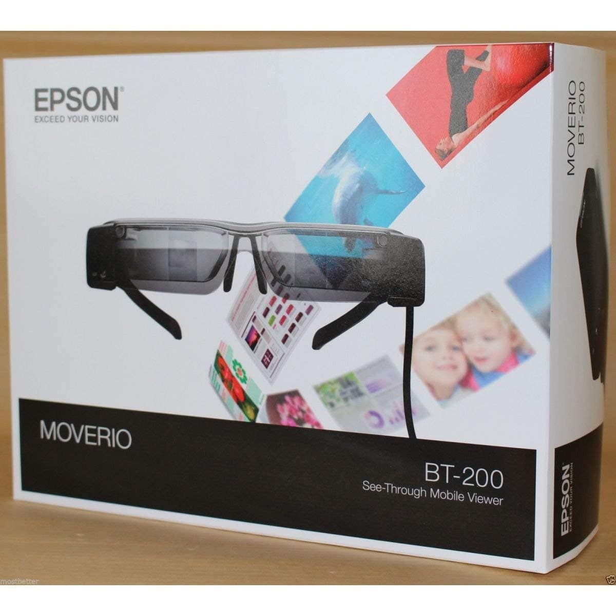 Epson Smart Glass Virtual Video Head mounted display MOVERIO BT-200 Immersive 3D
