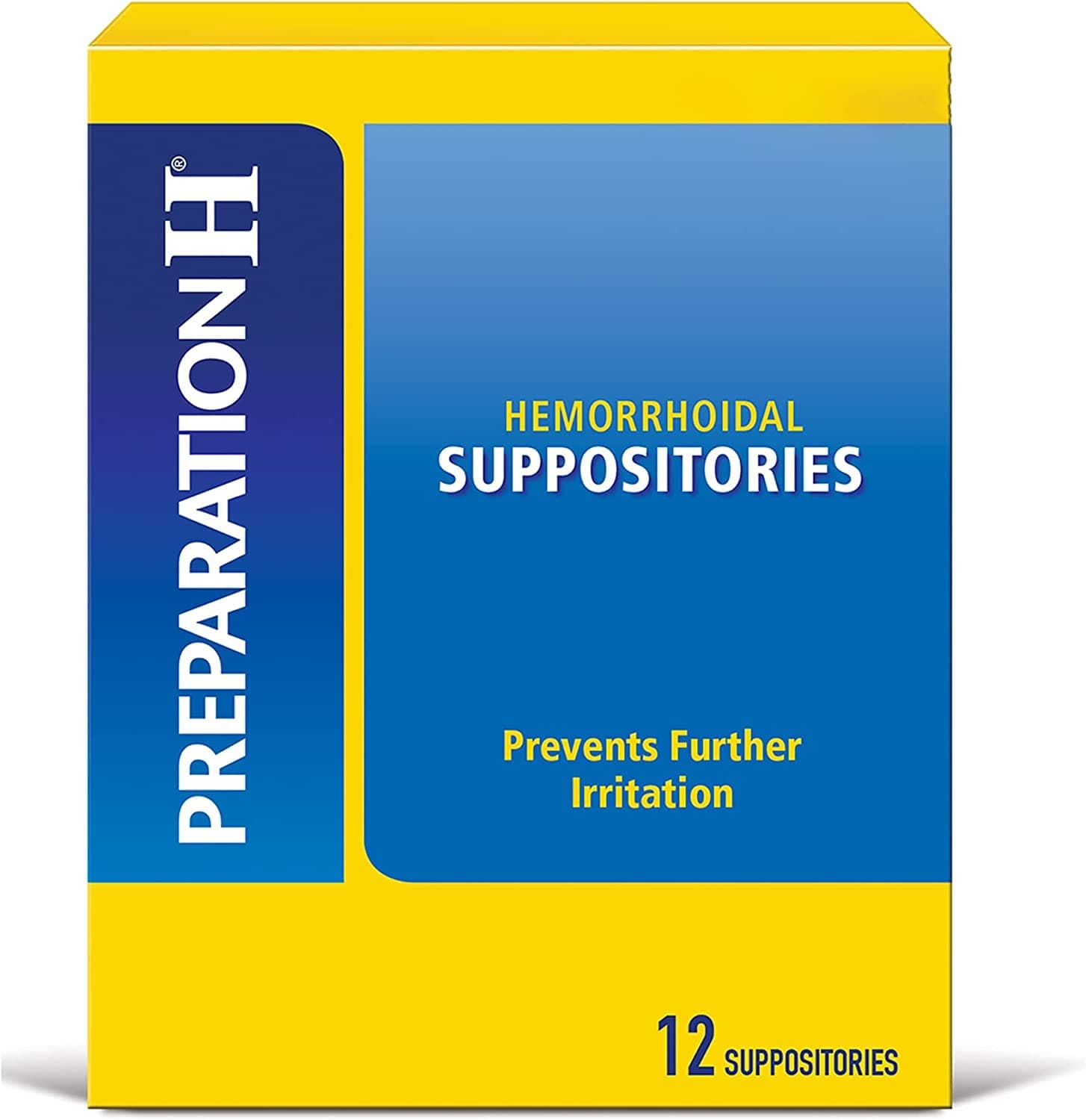 Pfizer Prep H Suppositories (12 Count, Pack of 3)