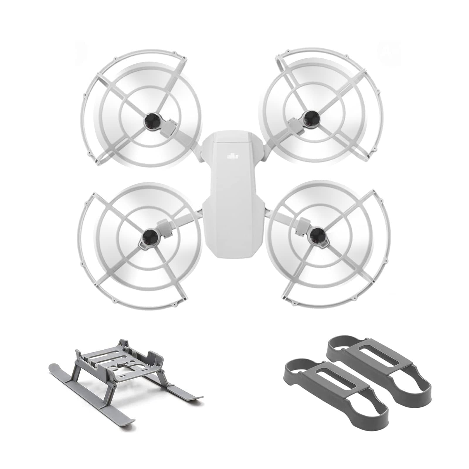 (3-in-1) Mavic Mini/Mini 2 / Mini se 360° Propeller Guard + Landing Gear Extensions + Propeller Holder for DJI Mini 2/Mini se Accessories