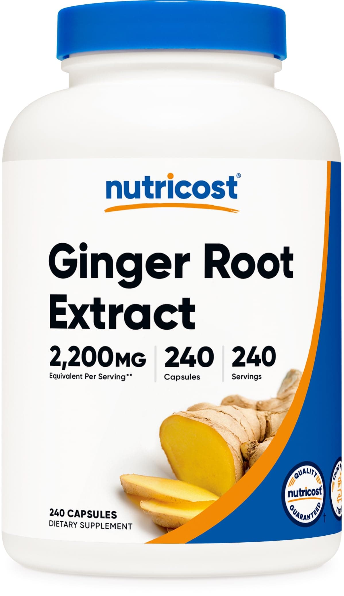 Nutricost Ginger Root Extract 240 Capsules for 240 Servings Per Bottle - Gluten Free, Non-GMO