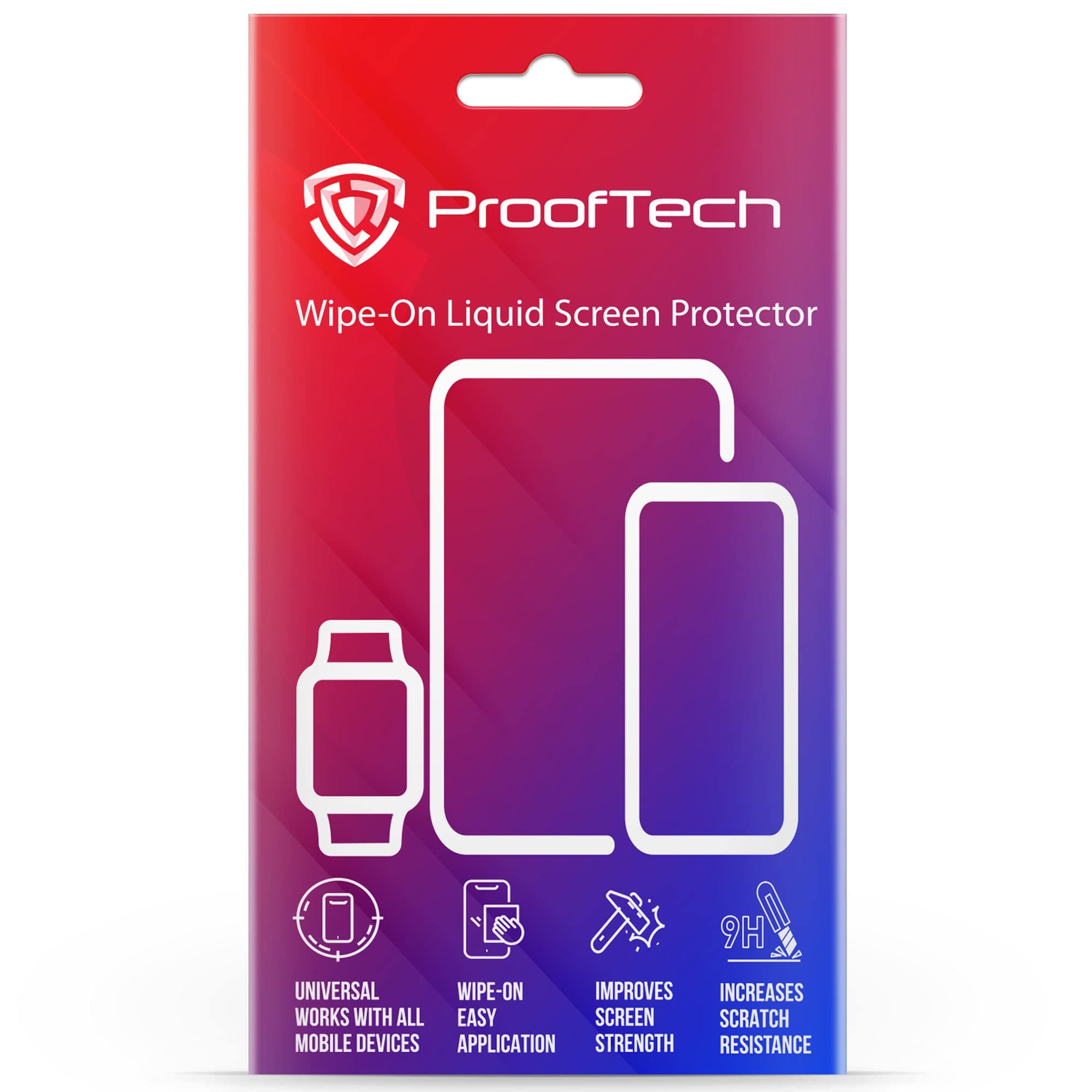 ProofTech Liquid Glass Screen Protector | Covers up to 6 Devices | for All Smartphones Tablets and Watches | Phone Scratch and Crack Resistant