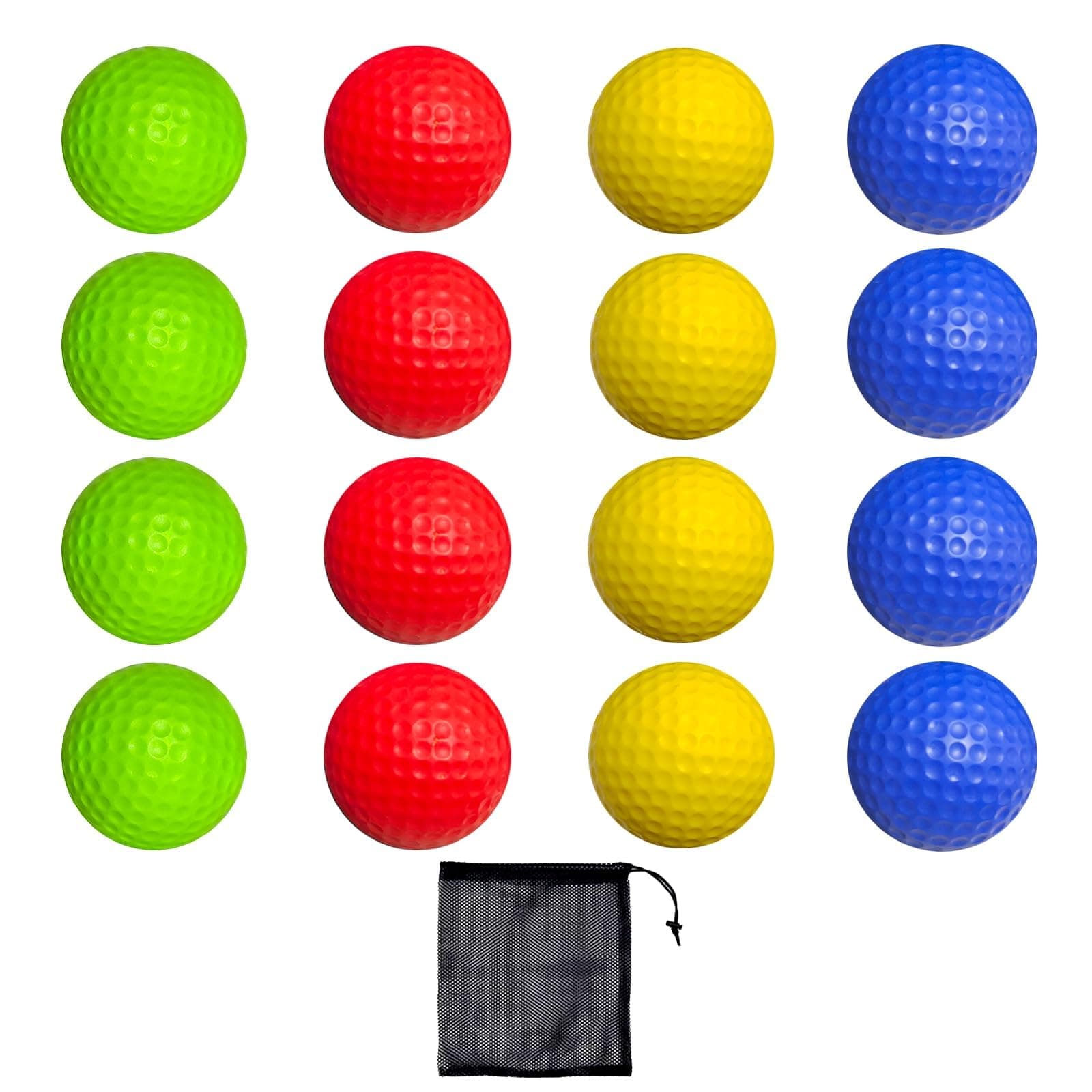 Foam Golf Practice Balls 16 or 54 Pack Soft Limited Flight Golf Balls, Perfect for Indoor and Backyard Swing Practice!…