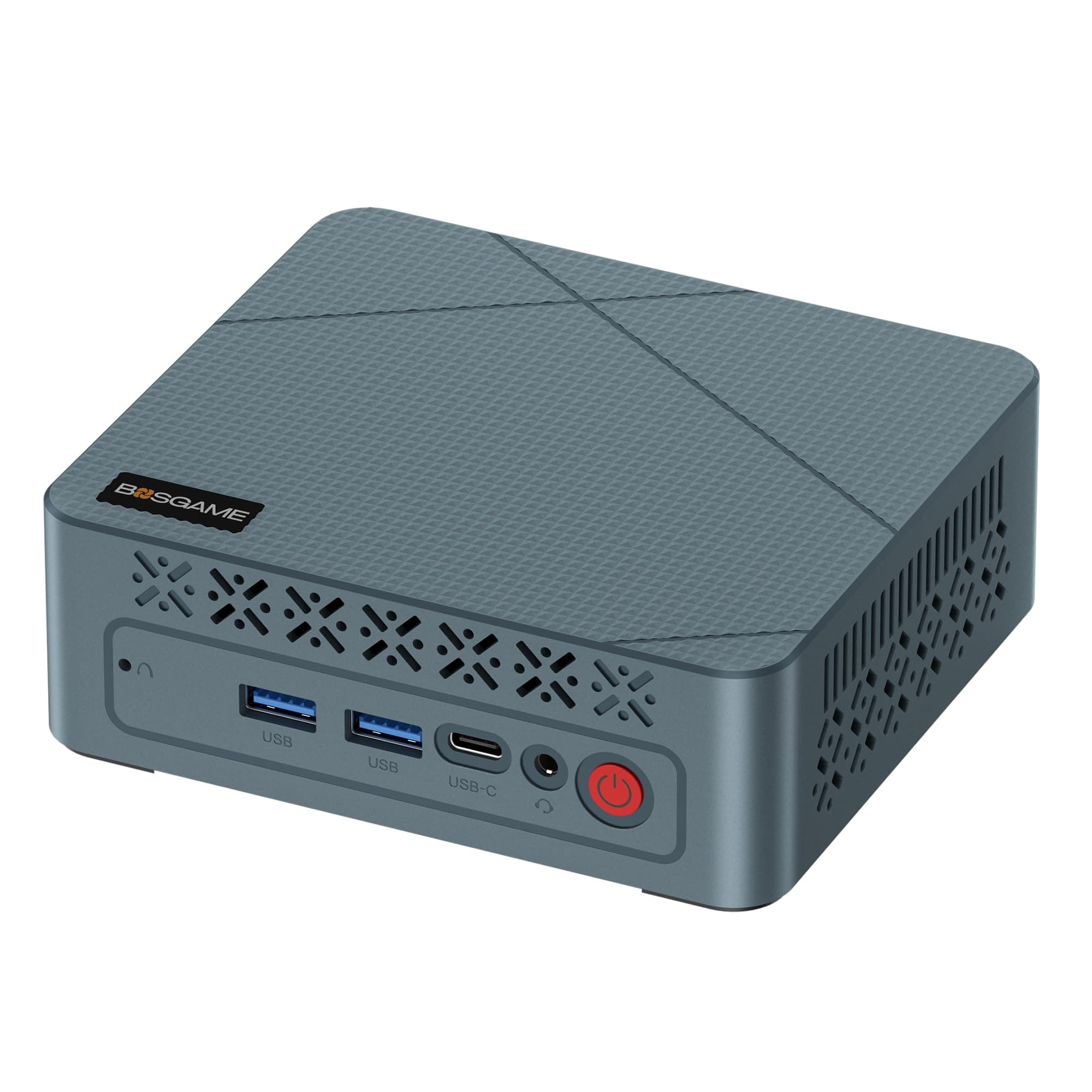BOSGAME E2 Mini PC Ryzen 5 3550H(Max 3.7GHz) Dual Channel DDR4 Mini Computers, 16GB RAM 512GB NVMe SSD, Dual HDMI, 4X USB Ports, 1x RJ45 Ethernet Ports, Wi-Fi 5, BT5.0