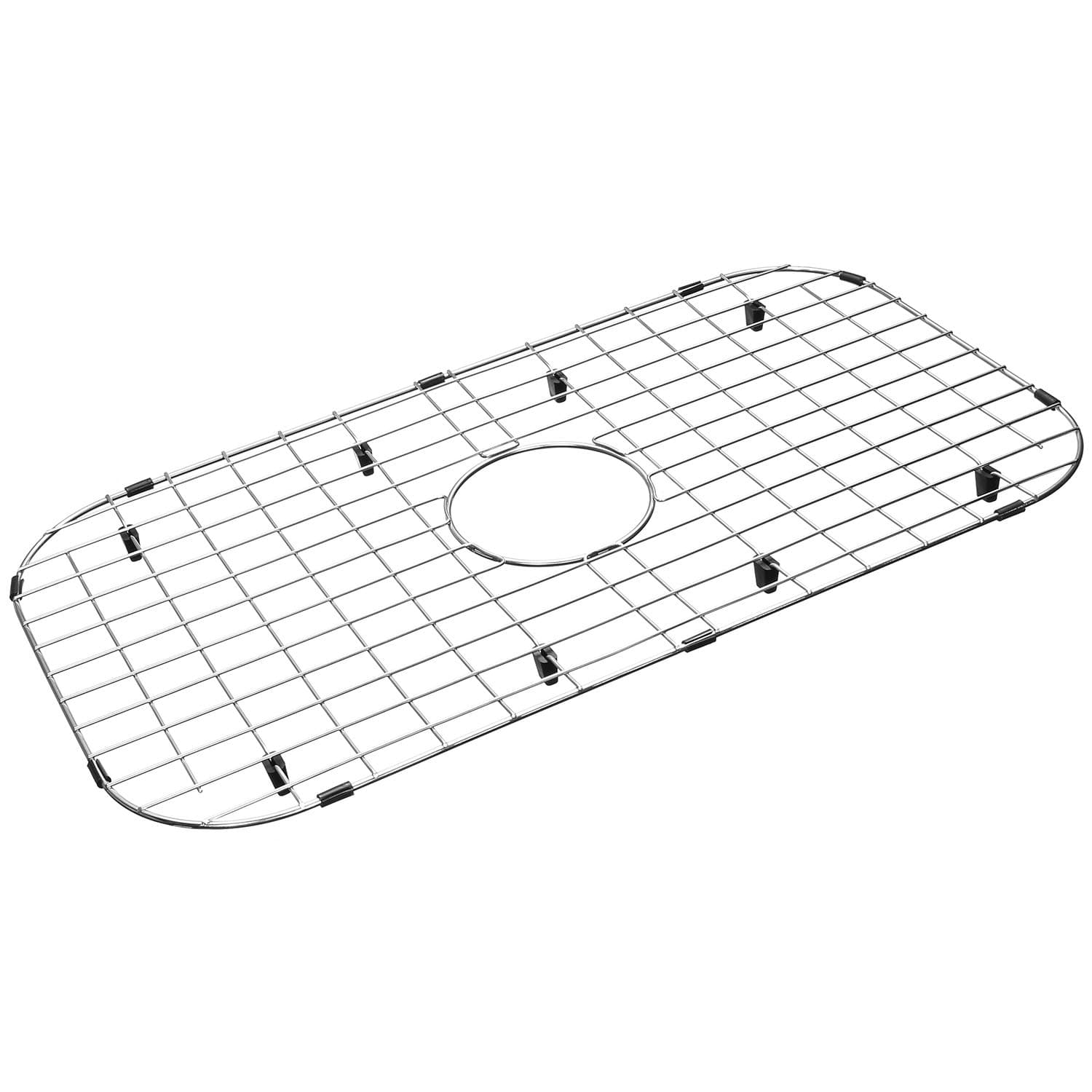 Sink Protector Grid 26-1/16" x 14-1/16", Centered Drain with Corner Radius 3-1/2", 304 Stainless Steel Material NLW2614C