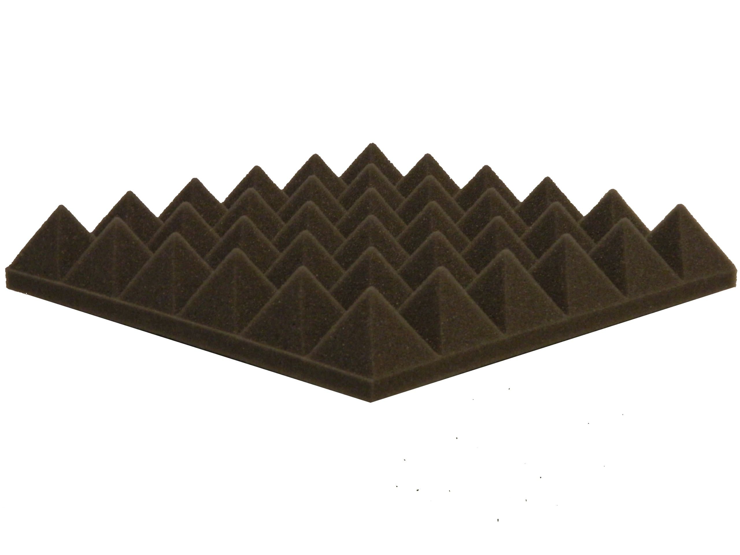 Acoustic Foam 2" Thick Pyramid Style 4ft X 6ft Sheets (24 Sqft)