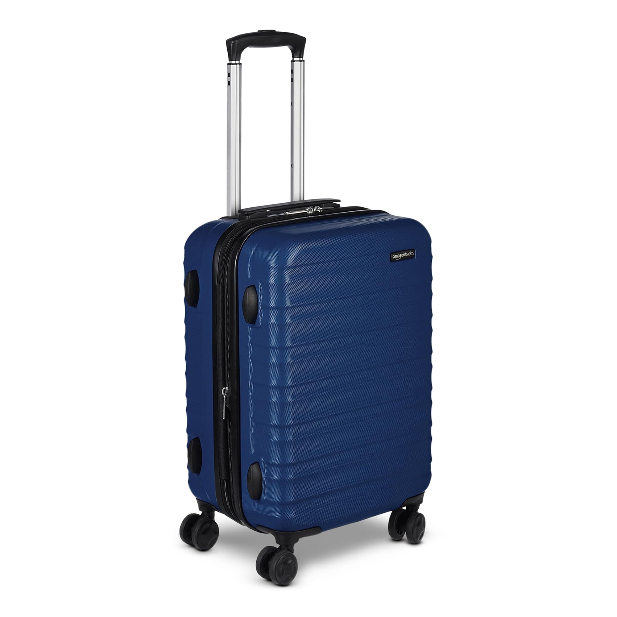 Amazon Basics Hardside Spinner Luggage- 21 inch (53.5cm), Material: ABS, Navy Blue