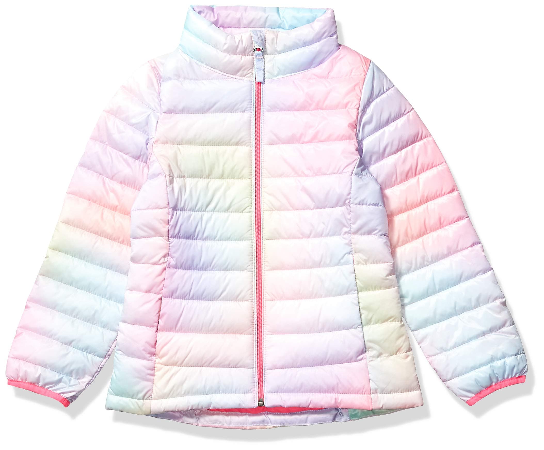 Amazon Essentials Girl's Lightweight Water-Resistant Packable Mock Puffer Jacket