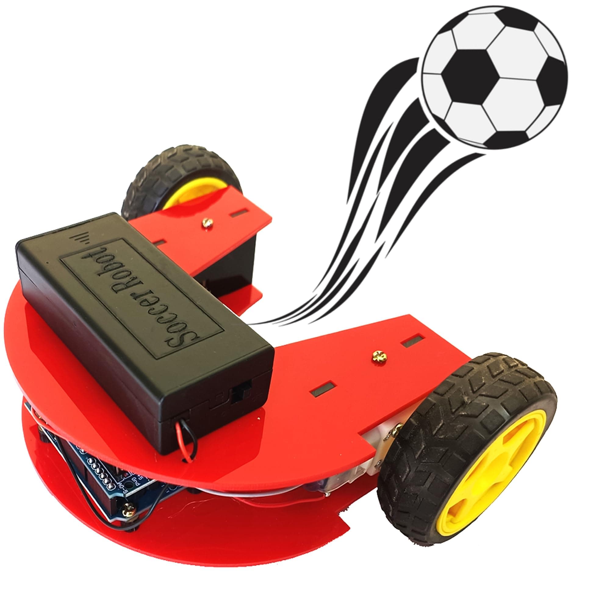 Techno-Tirupati, Ready to Run Soccer Robot with Bluetooth Control, with Project Report
