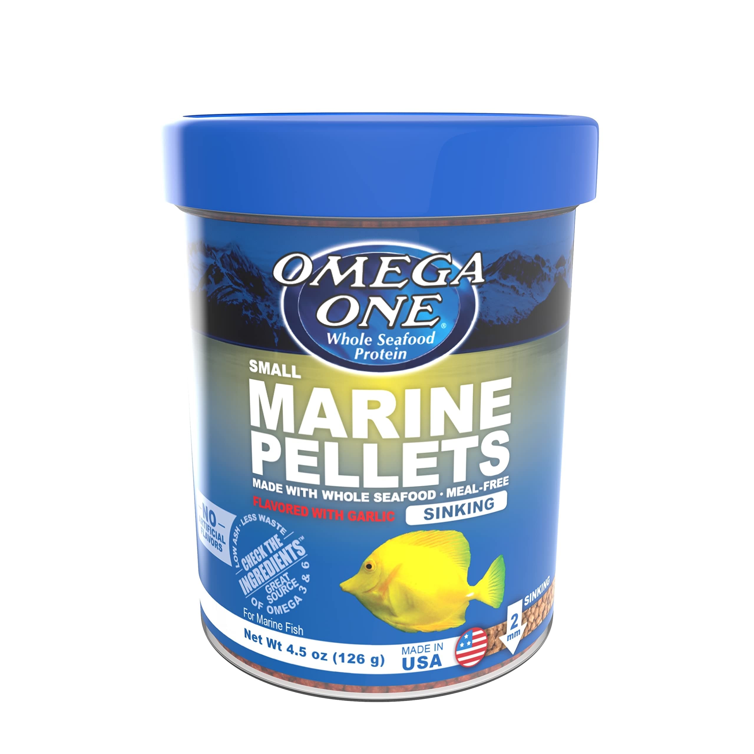 Garlic Marine Small Sinking Pellets, 4.5 oz.