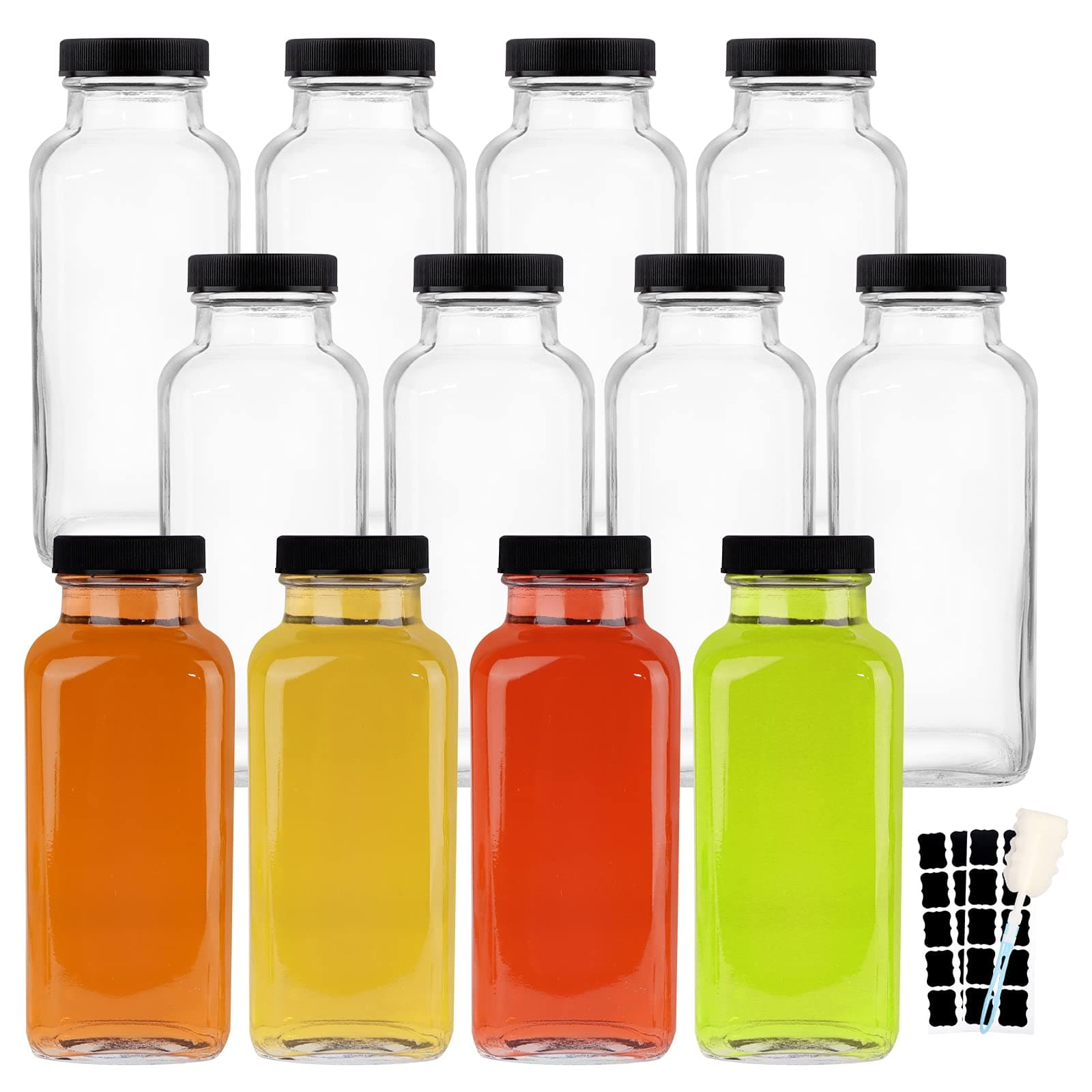 12oz Glass Drink Bottles