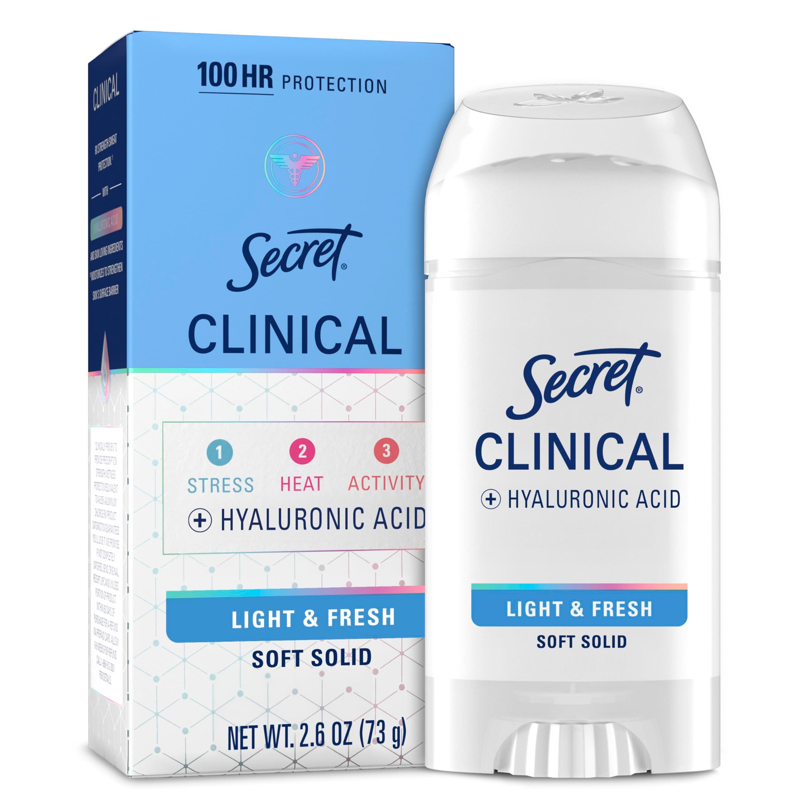 Clinical Strength Smooth Solid Anti-Perspirant/Deodorant, Light and Fresh Scent, 2.6 oz