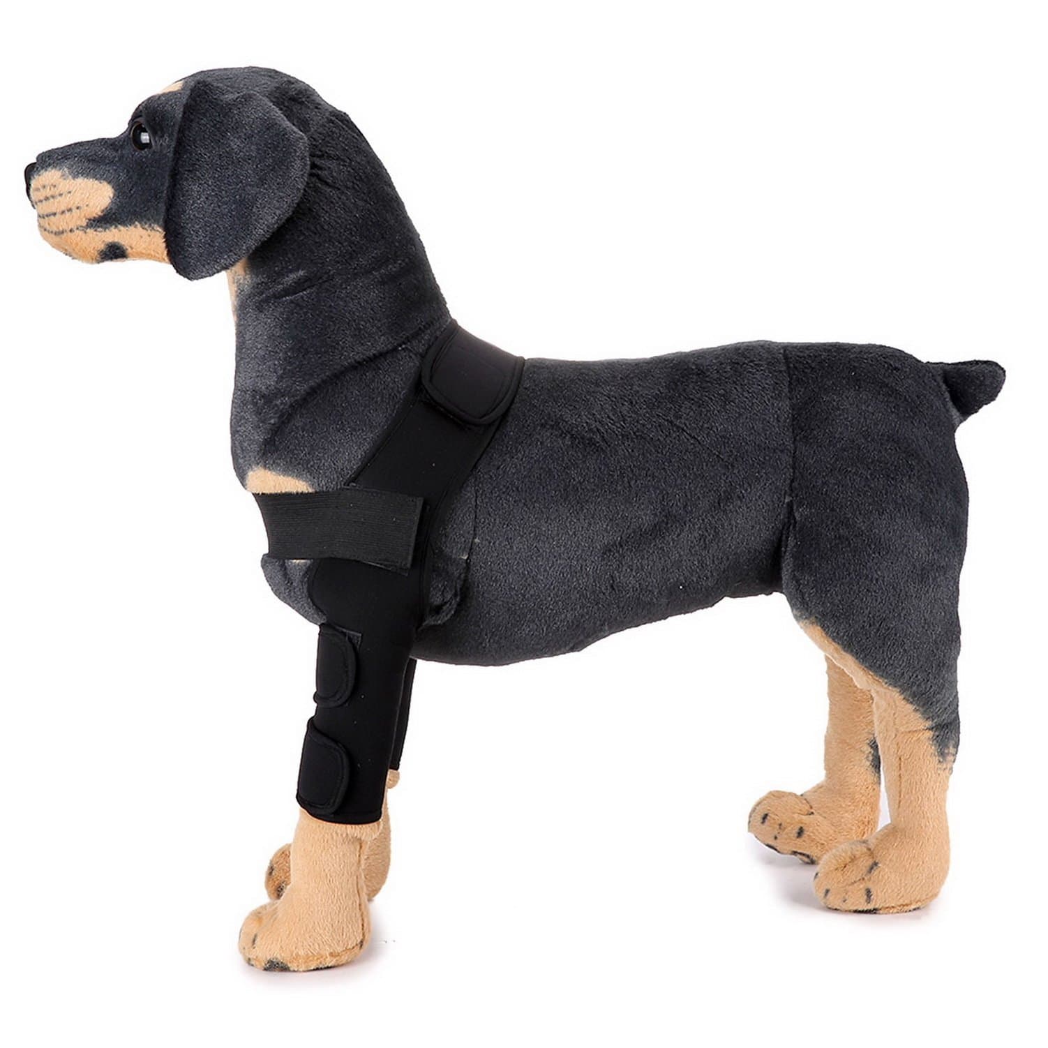 SELMAI Dog Front Leg Brace Support Canine Compression Wrap Shoulder Protects Wounds Brace Hock Joint for Heals Prevents Injuries Sprains, Arthritis Helps Loss of Stability Black M