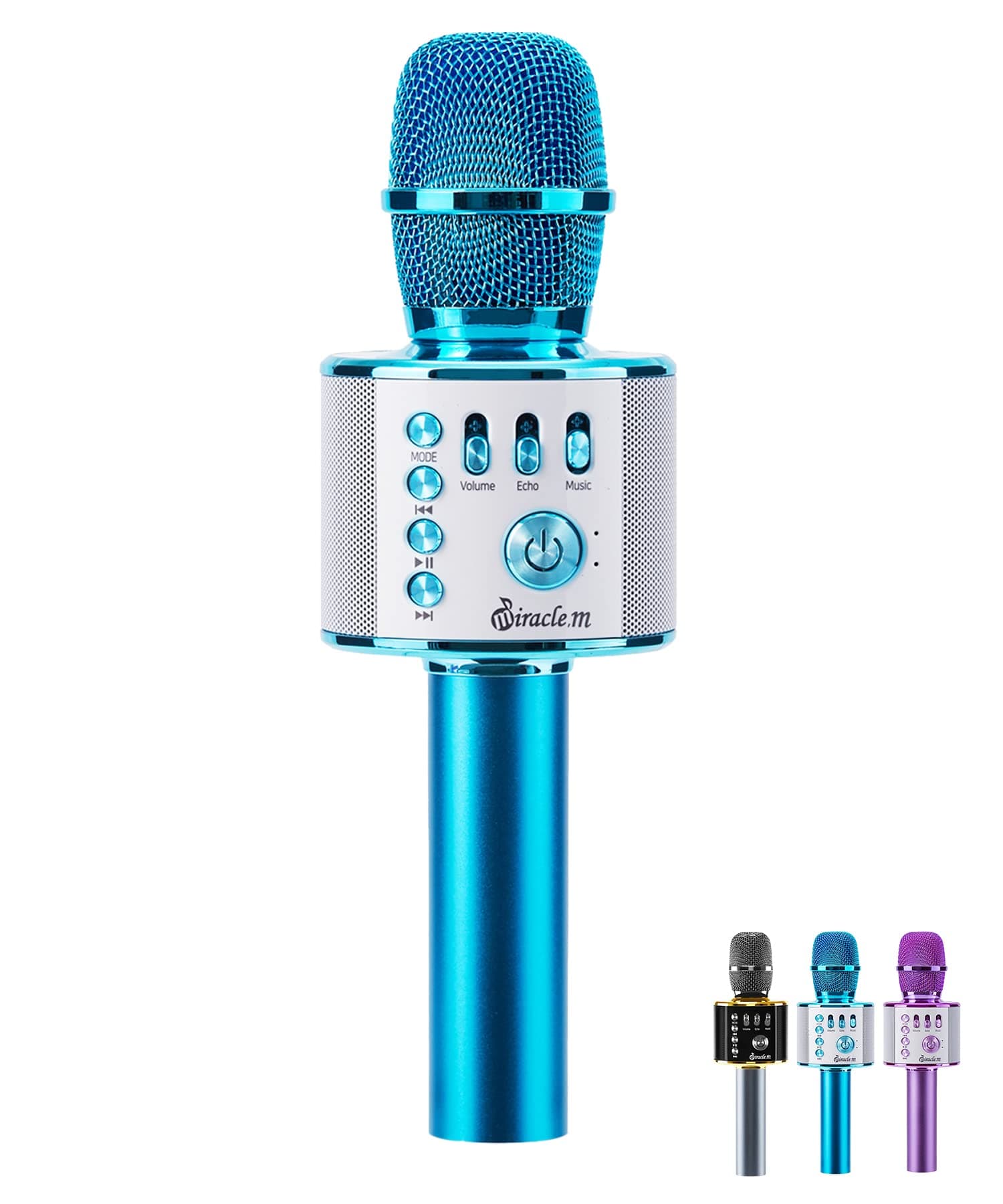M37 - Bluetooth Karaoke Microphone Wireless - Bluetooth Microphone Wireless - Wireless Microphone Karaoke - Microphone for Kids - Carpool car Karaoke Microphones with Speaker - Karaoke mic