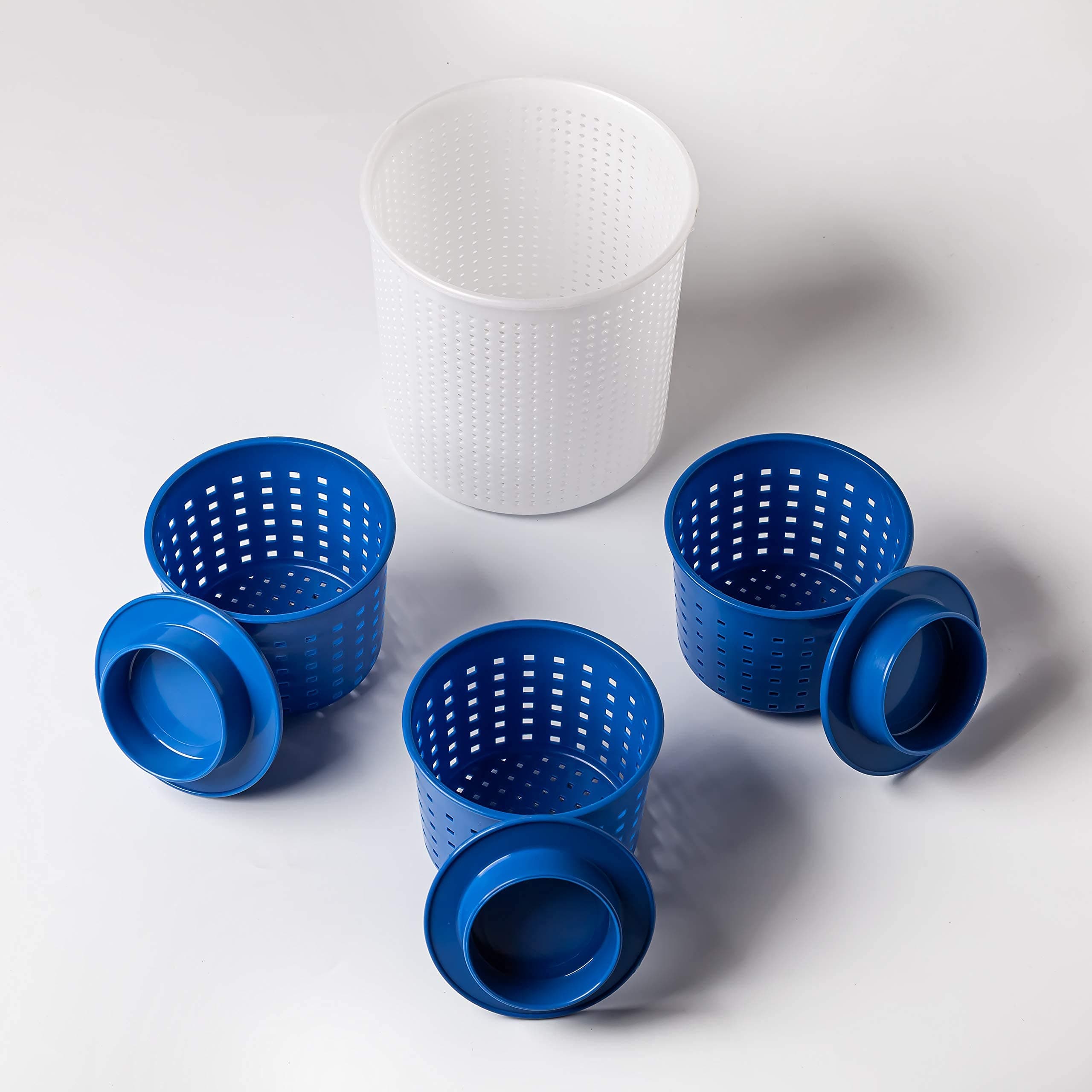 Cheese making Cheese Molds Set Cheese making mold Goat cheese Fresh cheese Kitchen utensils Cheesemaking Cheese making press molds Milk Soft cheese Rennet Cheese molds 0.55-3.30 lbs Original HOZPROM