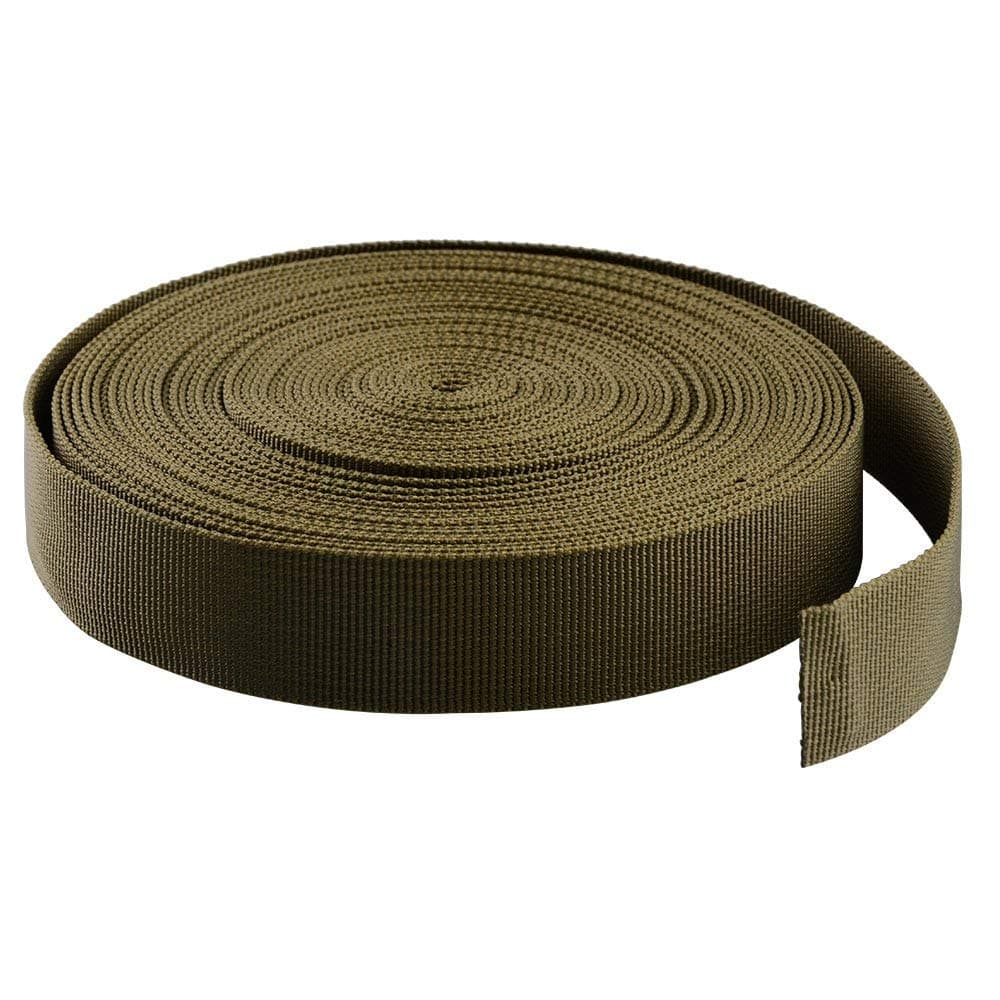 Asiv Nylon Bands Heavy Webbing Strap for DIY Craft Backpack Strapping Apron Bunting army Green