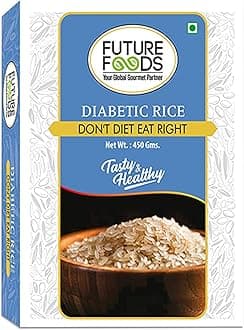 Future Foods Premium Diabetic Rice 450g | Sugar Free | Gluten Free | Low Glycemic Index | Promotes Stable Blood Sugar Levels | Non-GMO | Vegan