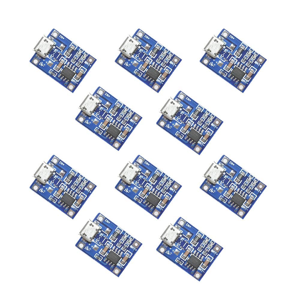 Aideepen 10PCS TP4056 Micro USB 5V 1A Lithium Battery Charging Board Power Module