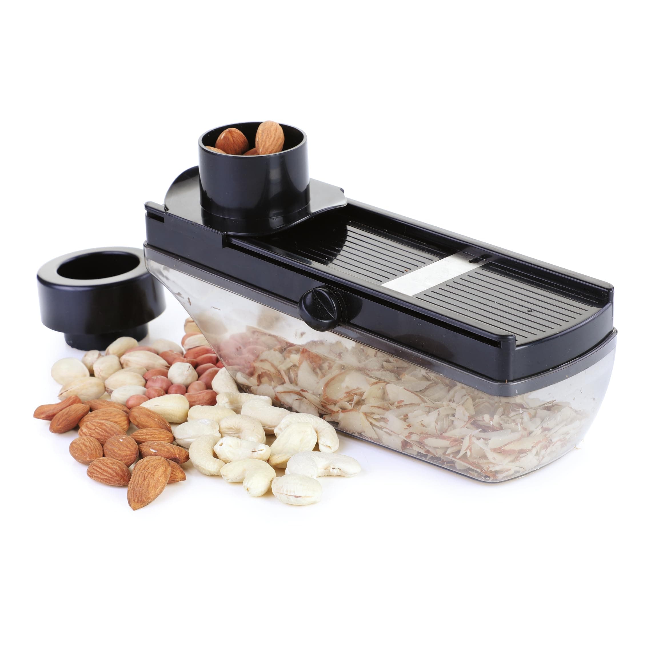 Ganesh Plastic Vegetable Slicer & Dry Fruit Cutter, Black