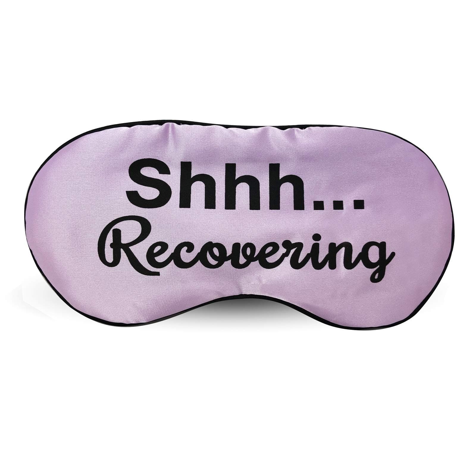 SILLY OBSESSIONSUltra Soft Recovery Sleeping Mask by . Light Blocking Eye Mask for Recovering Patient. Get Well Soon Sympathy Gift for Family & Friends. Fun After Surgery Gift (Shh...Recovering)