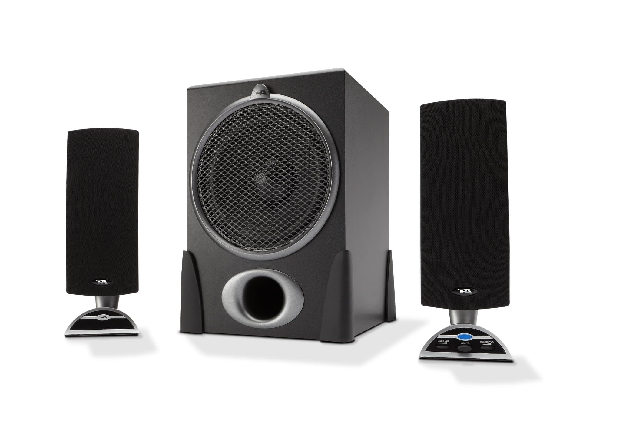 Cyber Acoustics Platinum CA3550RB Flat Panel Design Speaker System