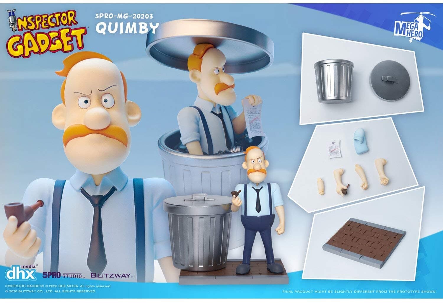 Inspector Gadget - Quimby, 5Pro Studio MEGAHERO Series, Aqua