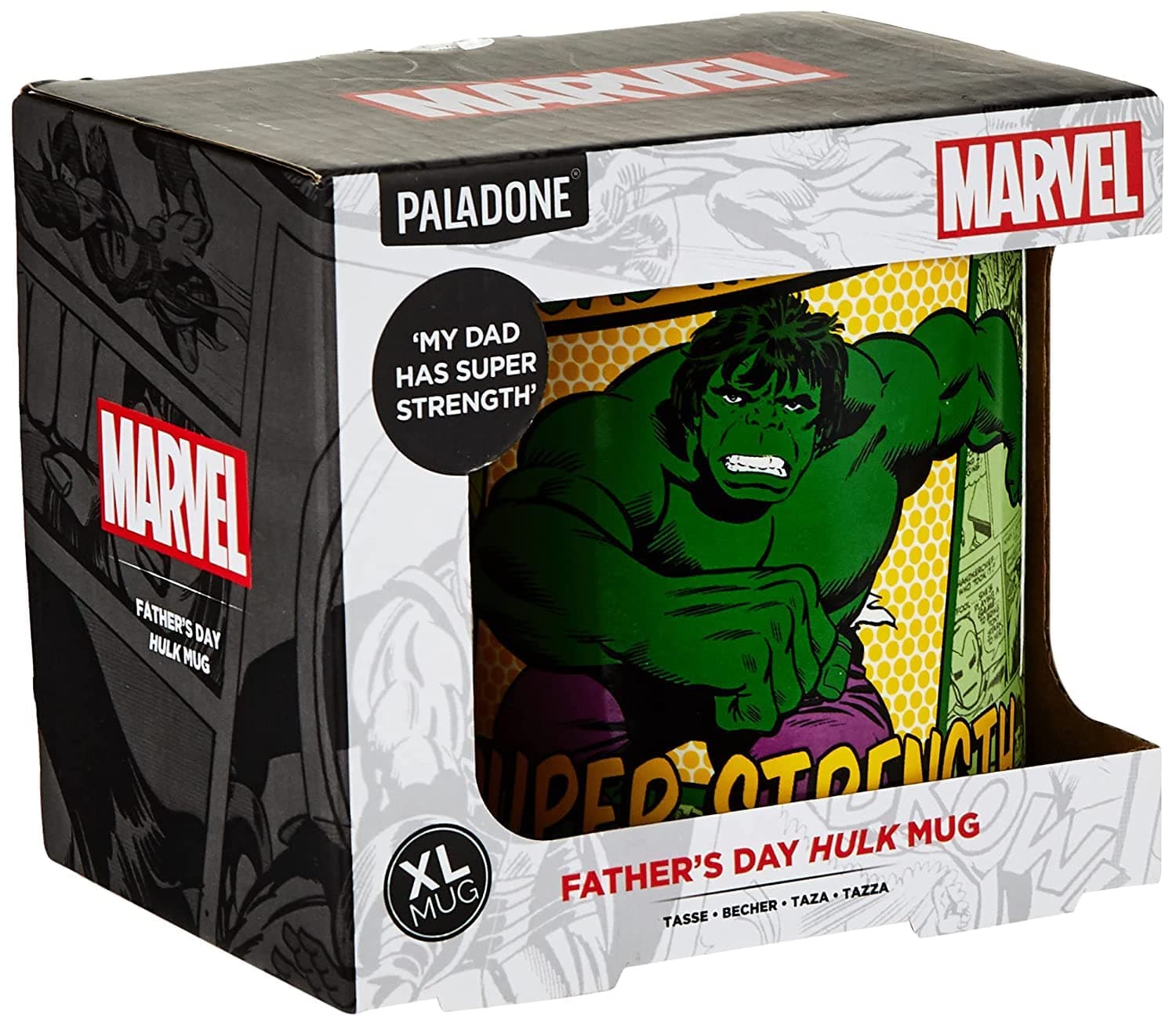 Paladone Hulk My Dad Has Super Strength Oversized Mug Multicolor