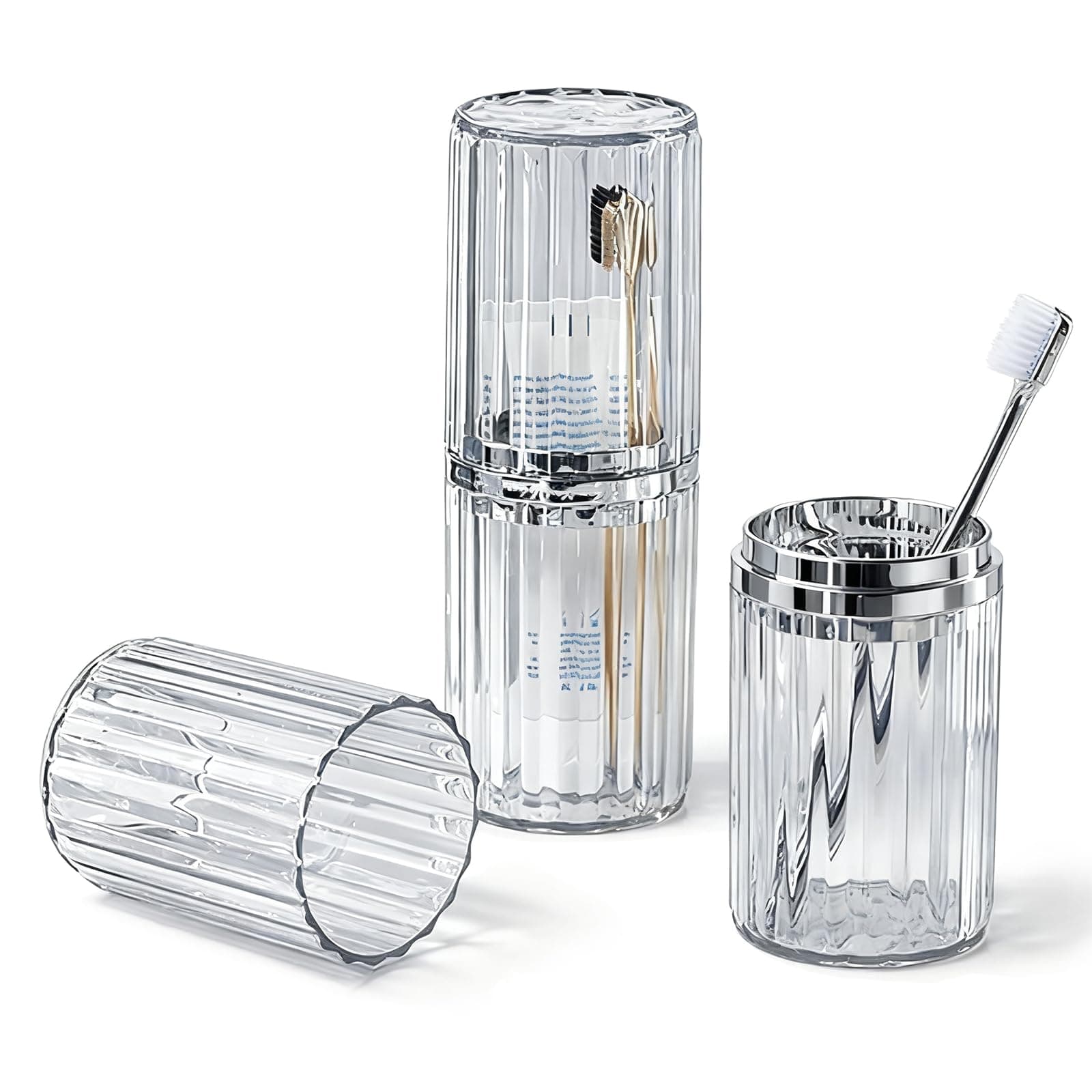 Travel toothbrush cup