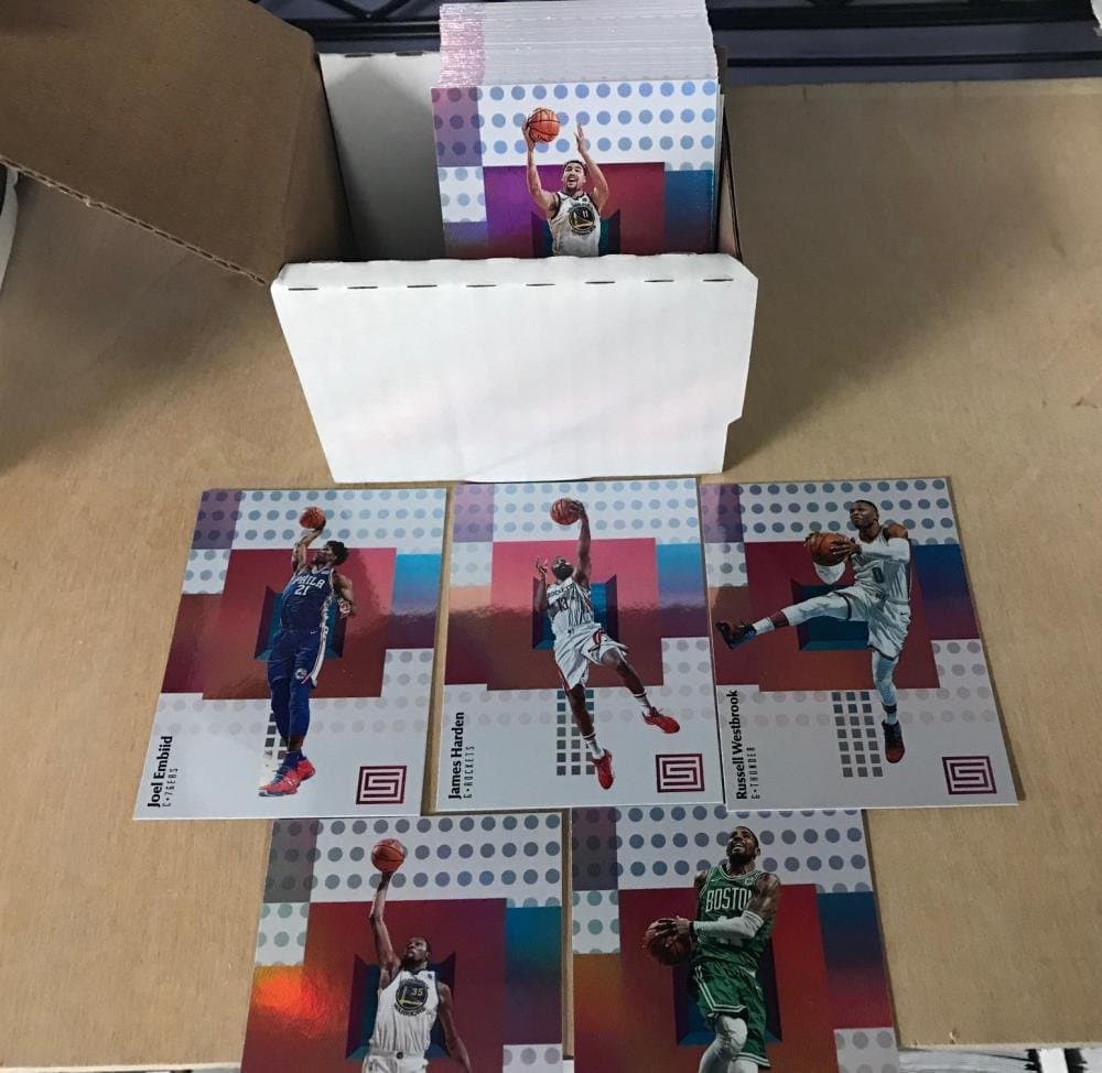 2017-18 Panini Status Complete Hand Collated Base Set of Basketball Cards 100 Cards NO ROOKIES (Includes Giannis Antetokounmpo, Stephen Curry, Kevin Durant, LeBron James, Anthony Davis, Ben Simmons, Kyrie Irving, Chris Paul, Joel Embiid, Russell Westbrook, Dirk Nowitzki, Dwyane Wade, Kawhi Leonard, James Harden, , Draymond Green, Devin Booker and Many More)