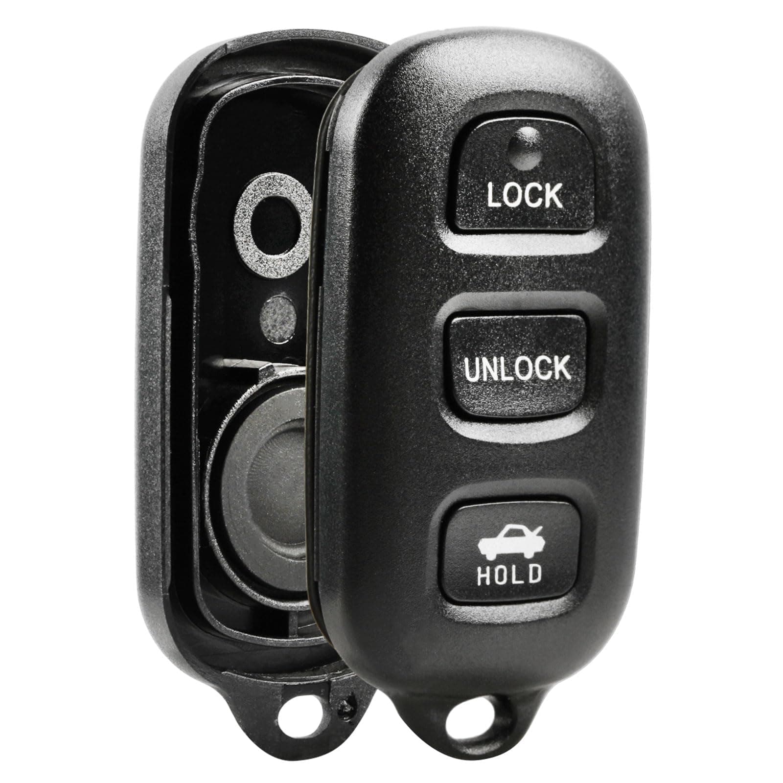 Key Fob Keyless Entry Remote Shell Case & Pad fits Toyota Camry Corolla Matrix Sienna Solara / Pontiac Vibe (GQ43VT14T)