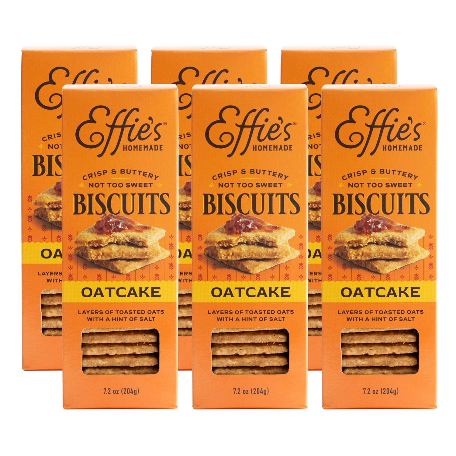 Effie's Homemade Biscuits - Oatcakes - 6 Pack