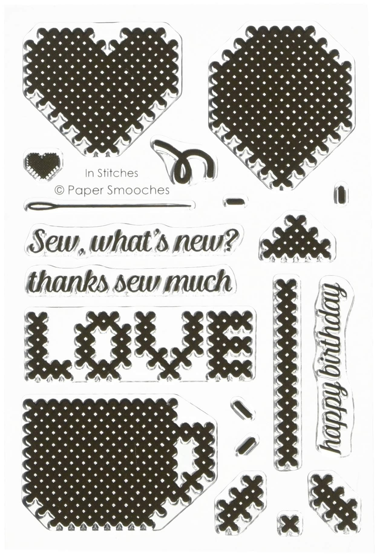 Paper Smooches Clear Stamps, Multicolor
