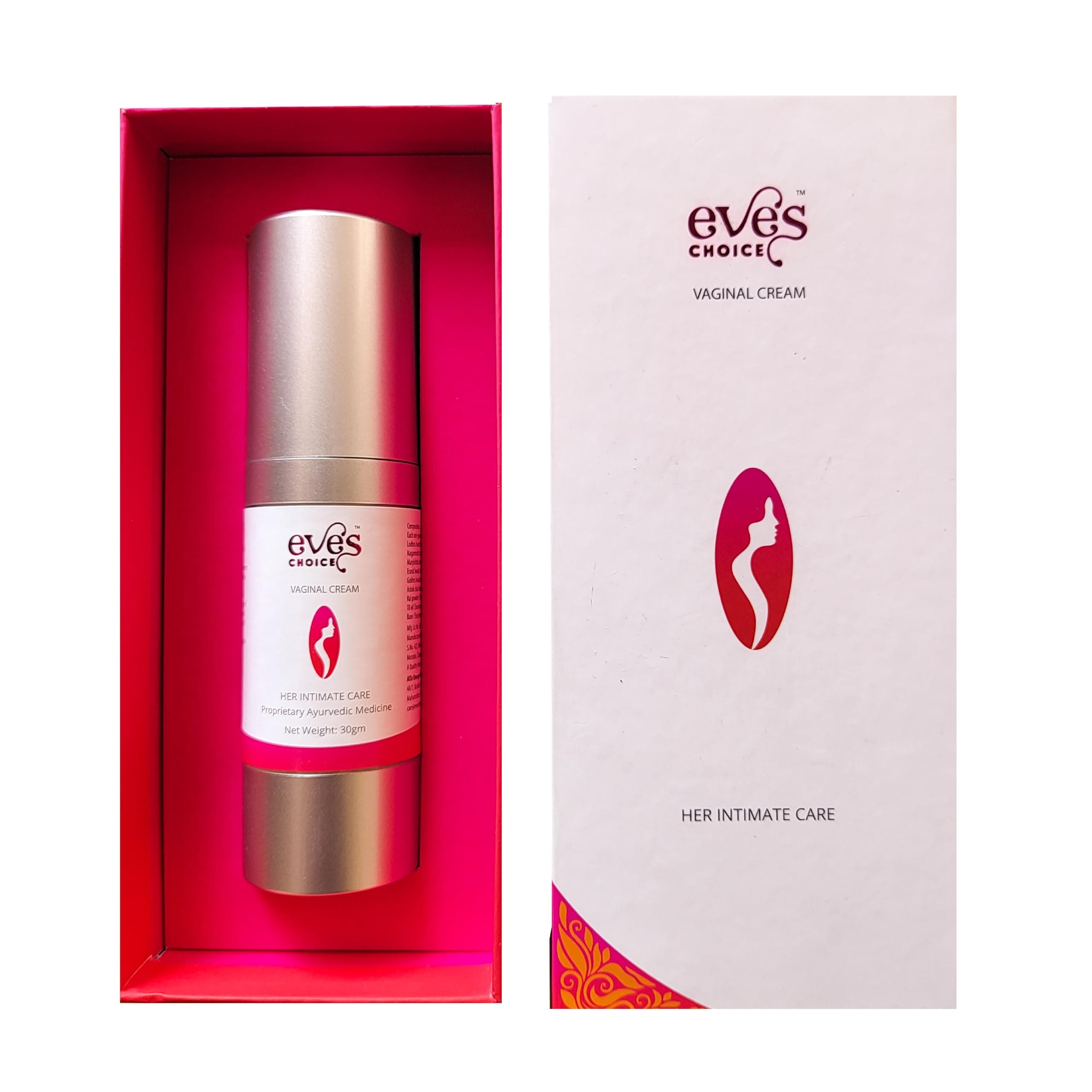Eves Choice Cream - Moisturizer for Dryness, Itching, Chafing, and Burning. Estrogen-Free Ayurvedic Cream for Menopause Support (30gm)