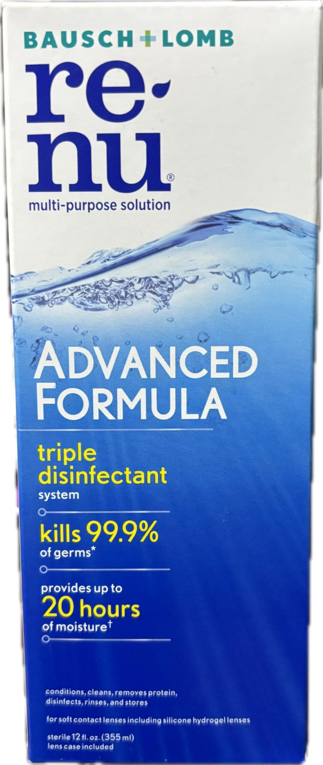 Renu Advance Formula Multi-Purpose 355Ml Contact Lens Solution (Pack Of 1)
