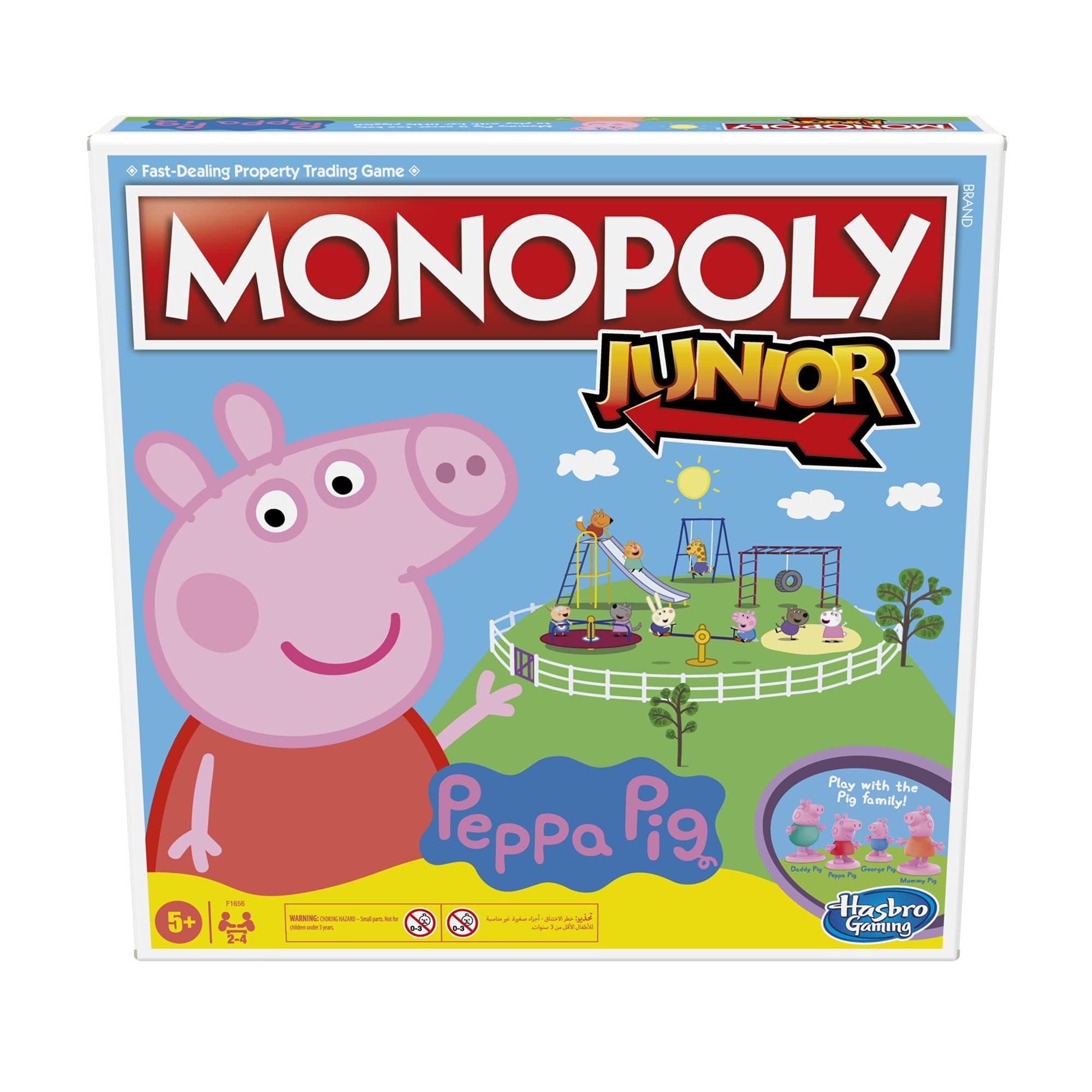 Monopoly Junior: Peppa Pig Edition Board Game For 2-4 Players, Board Game For Family & Kids Ages 5 And Up