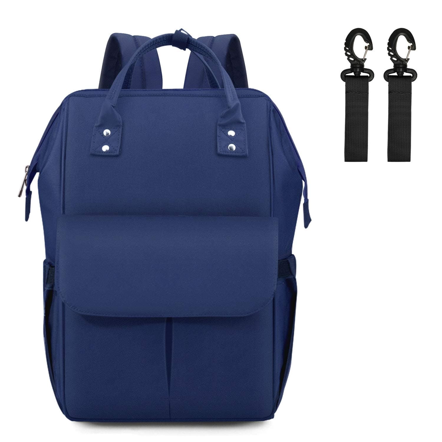 Baby Changing Bag, MoFut Changing Backpack Bag Nappy Rucksack Multi-Function Waterproof Travel Backpack with Insulated Pockets for Mom and Dad, Dark Blue