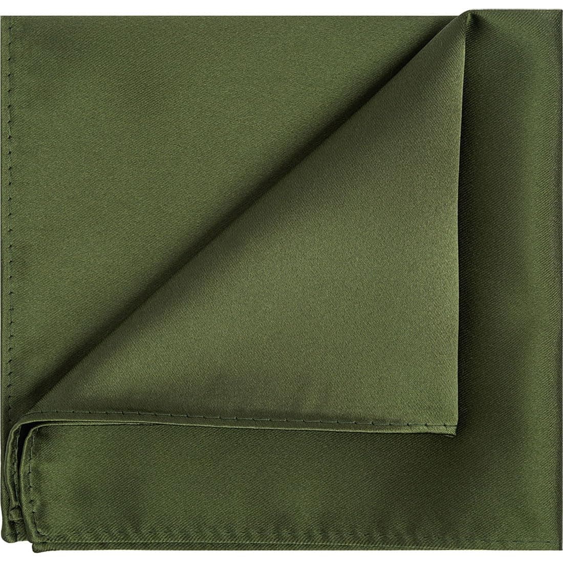 1PC/6PCS Satin Pocket Square Solid Color Handkerchief + Gift Box