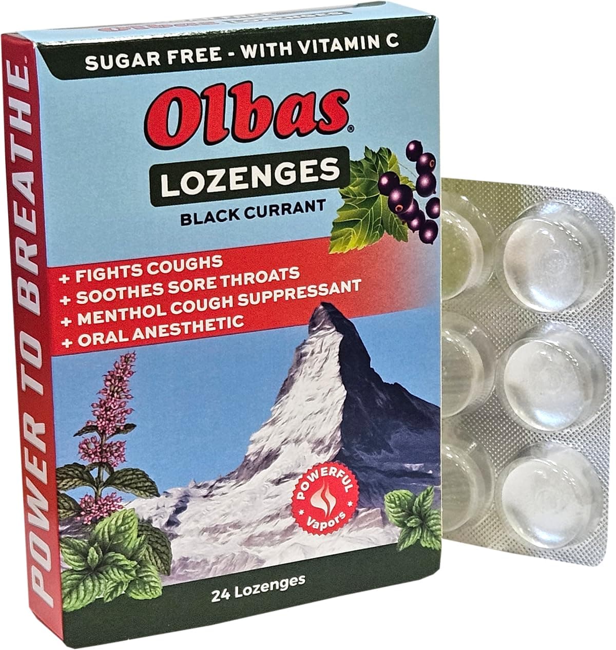 Sugar Free Cough Drops Lozenges, 24 Count