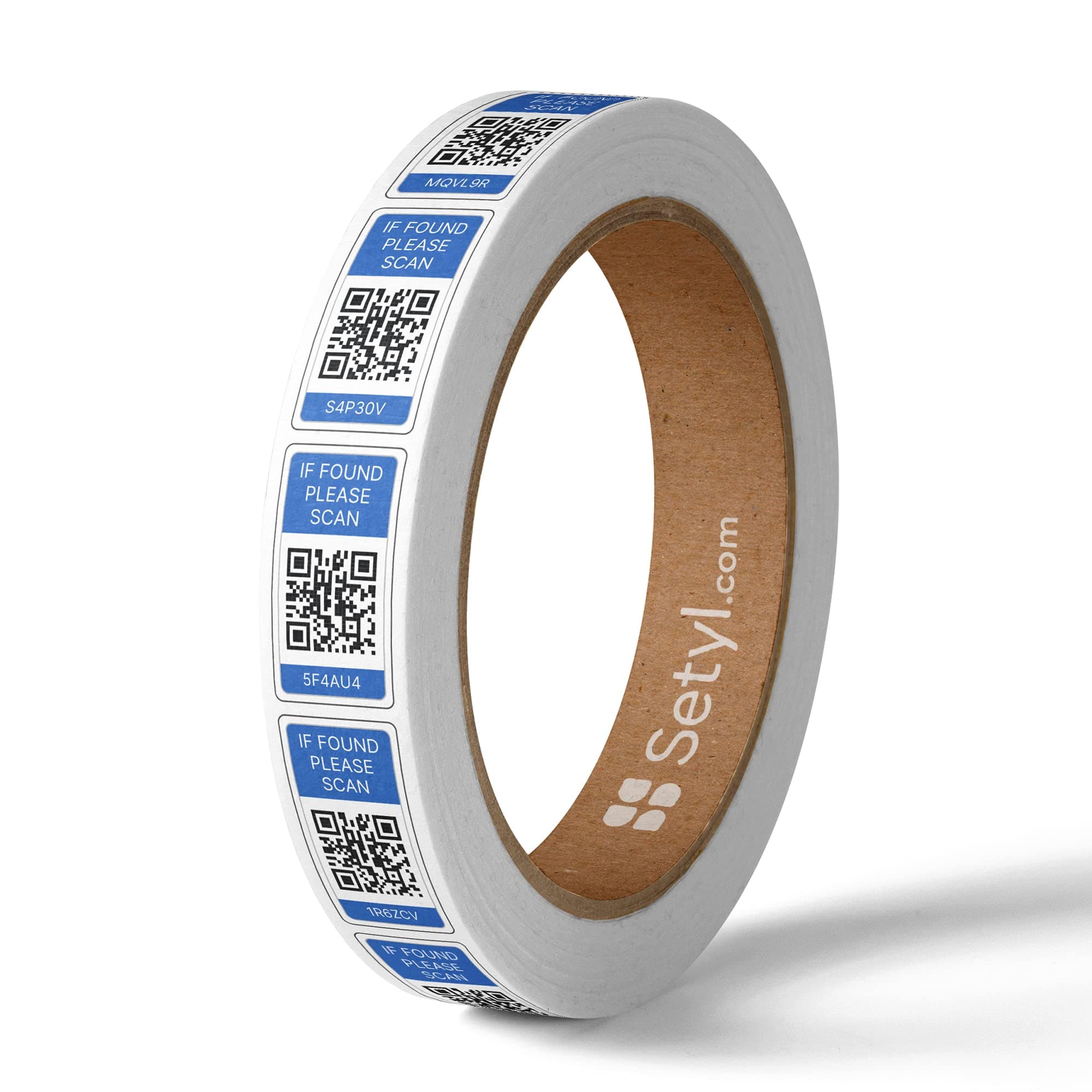 IT Assets and Devices Asset Labels - 100 Pack - Blue - Heavy Duty Adhesive - Suitable for IT Devices and All Equipment | Device Labels, QR Code Labels, Inventory Labels, Barcode Labels