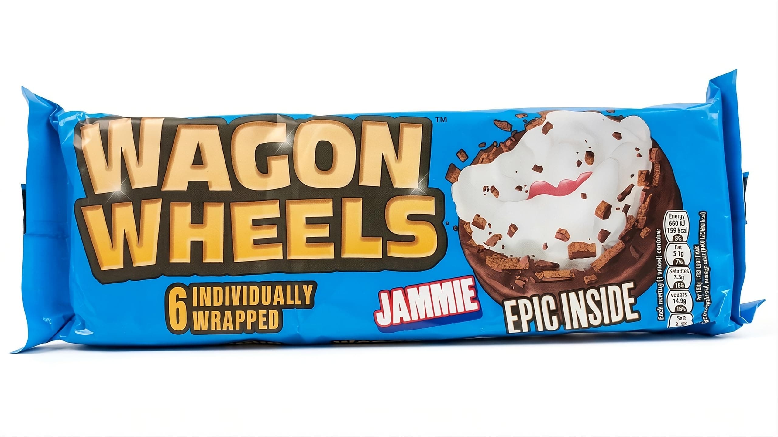 Burtons Jammie Wagon Wheels 6 Pack x 4