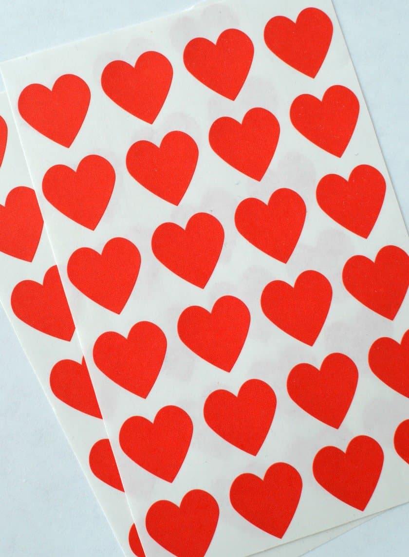 Red Heart Stickers/Set 72
