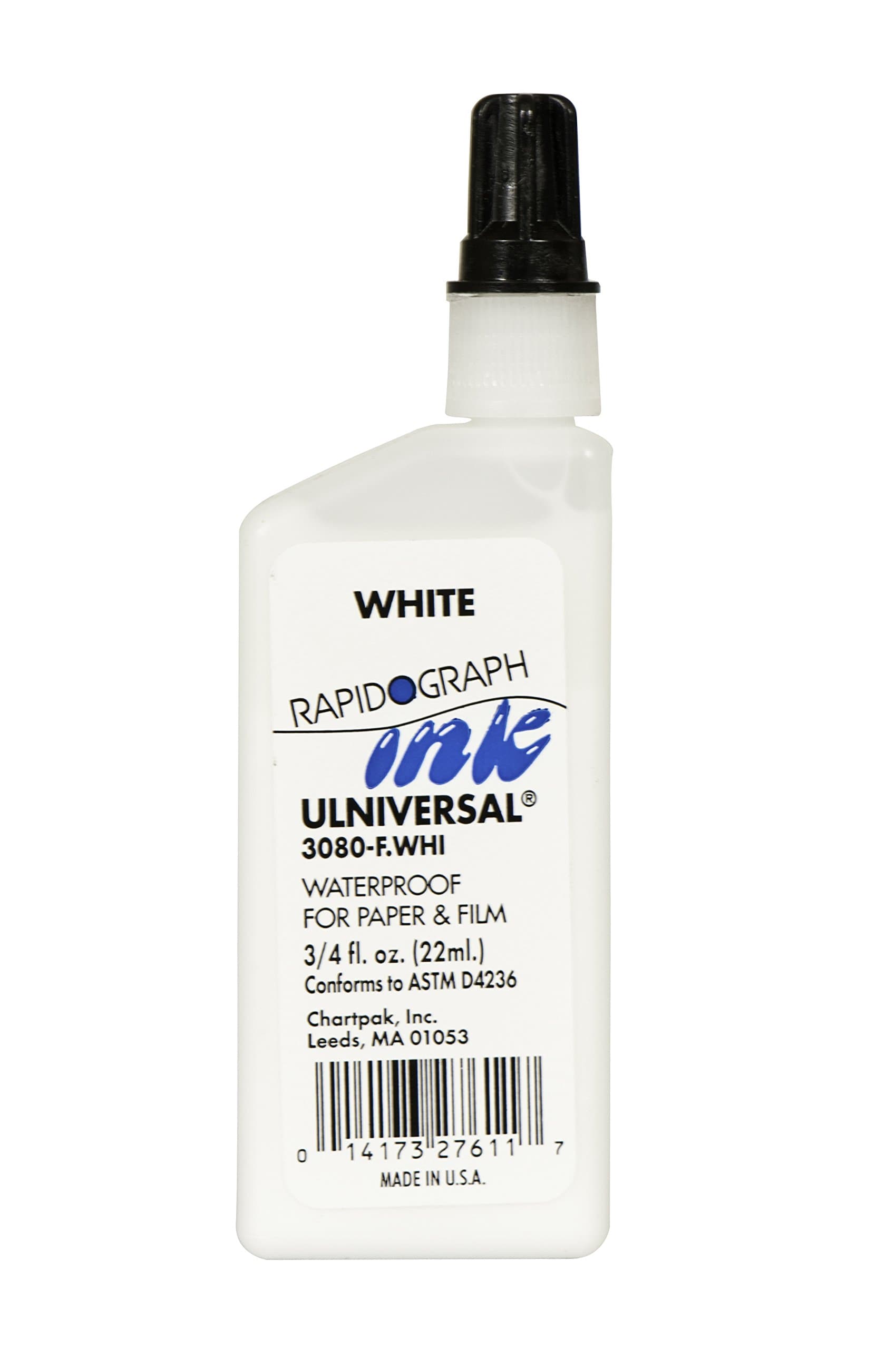 KOH-I-NOOR Technical Inks Universal Drawing Ink White (3080F.WHI), 0.75 Ounce
