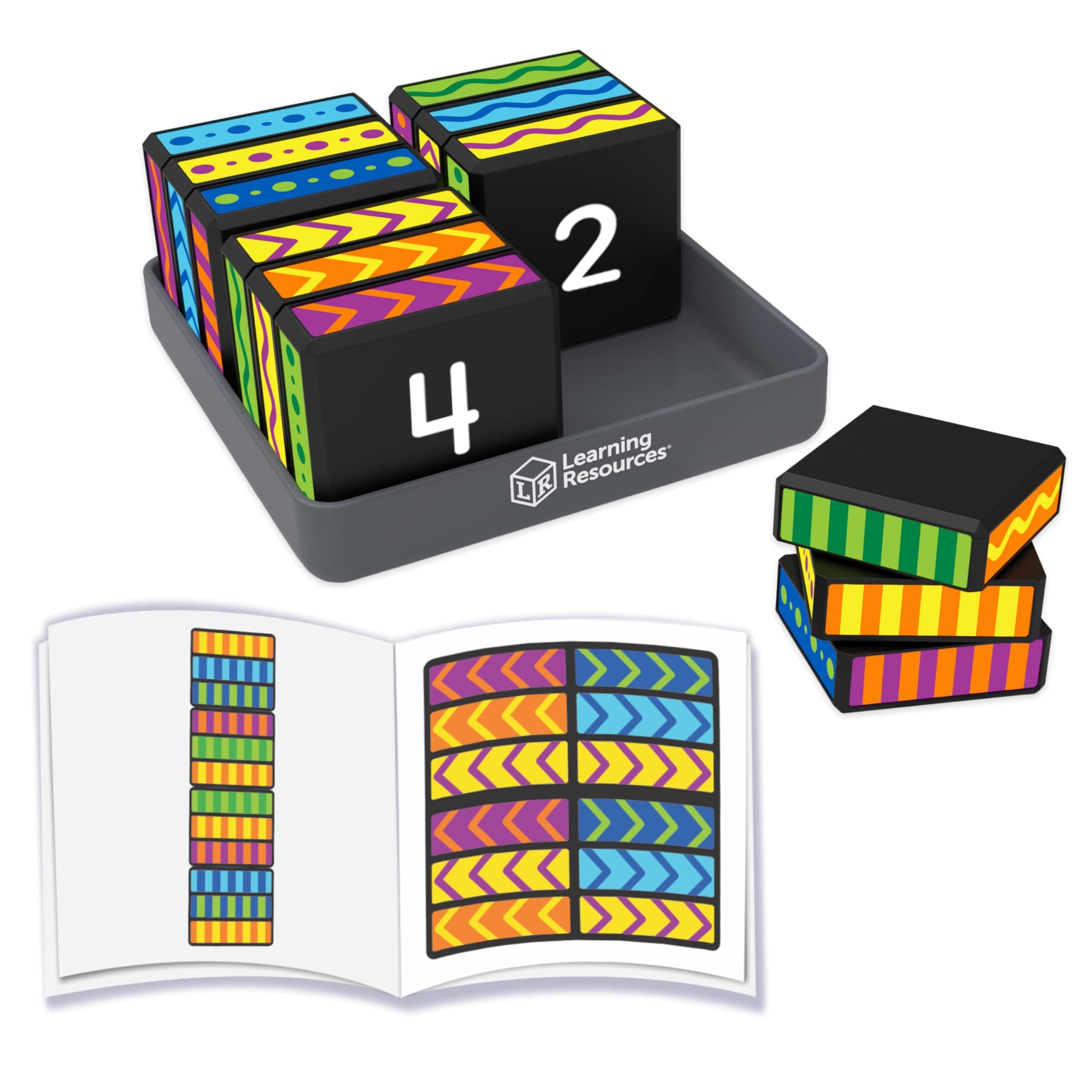 Learning Resources Brainometry Cubed, Logical Thinking Skills Game, Brain Teaser Puzzles, Fidget Cubes, Brain Games, Travel Game, Ages 6 7 8+
