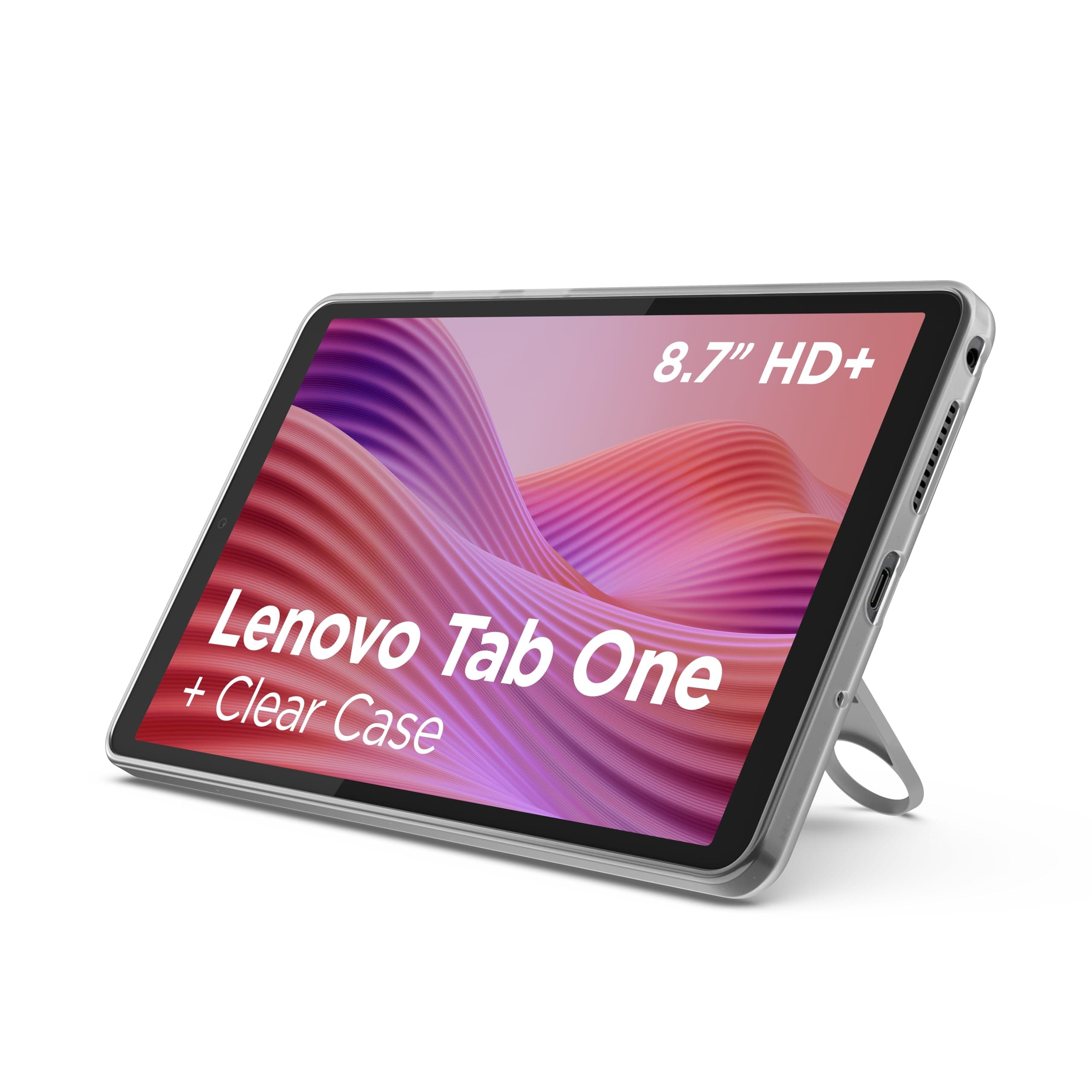 Lenovo Tab One Android Tablet | 8.7 inch HD Display | MediaTek Helio G85 | 4GB RAM | 128GB | Wi-Fi 5 | Clear Case