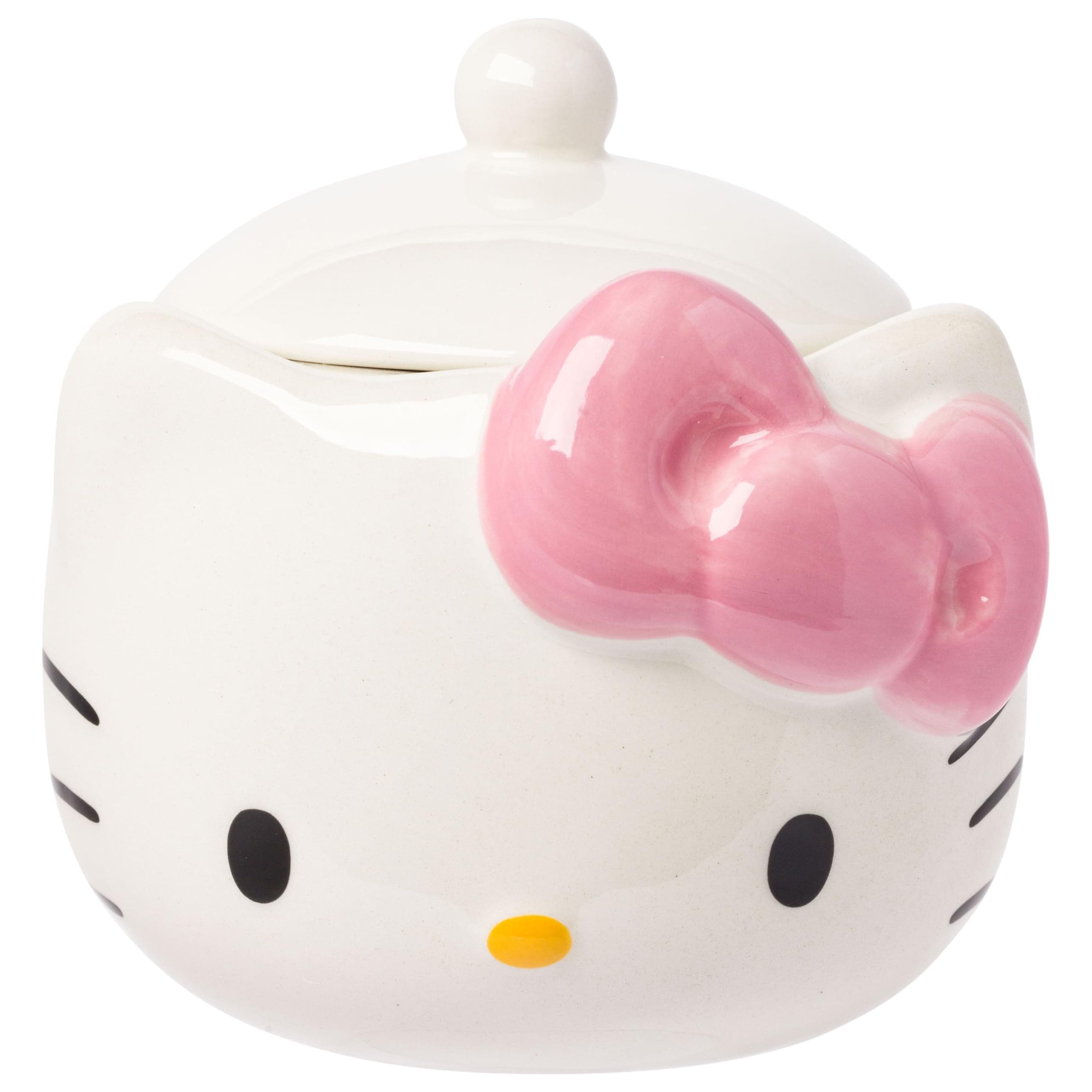 Silver BuffaloSanrio Hello Kitty 3D Sculpted Ceramic Cookie Snack Candy Jar (X-Small)