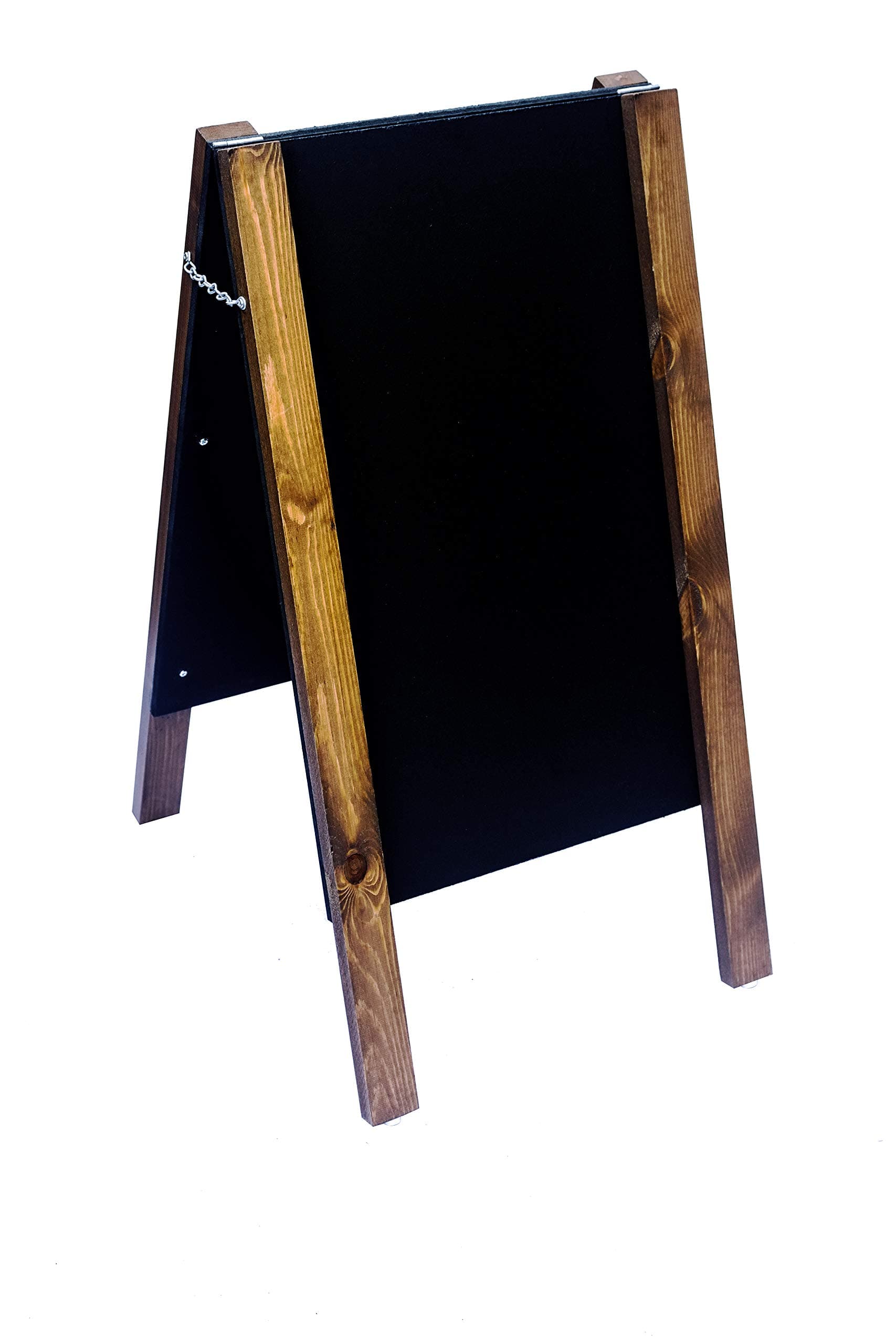 Medium Oak A Frame Chalkboard/Blackboard. Fitted with Tough Melamine™ Hard Plastic, Non Porous Panels - Easy to Clean. 80cm x 40cm for Chalk Markers and Chalk. Double Sided Sign.