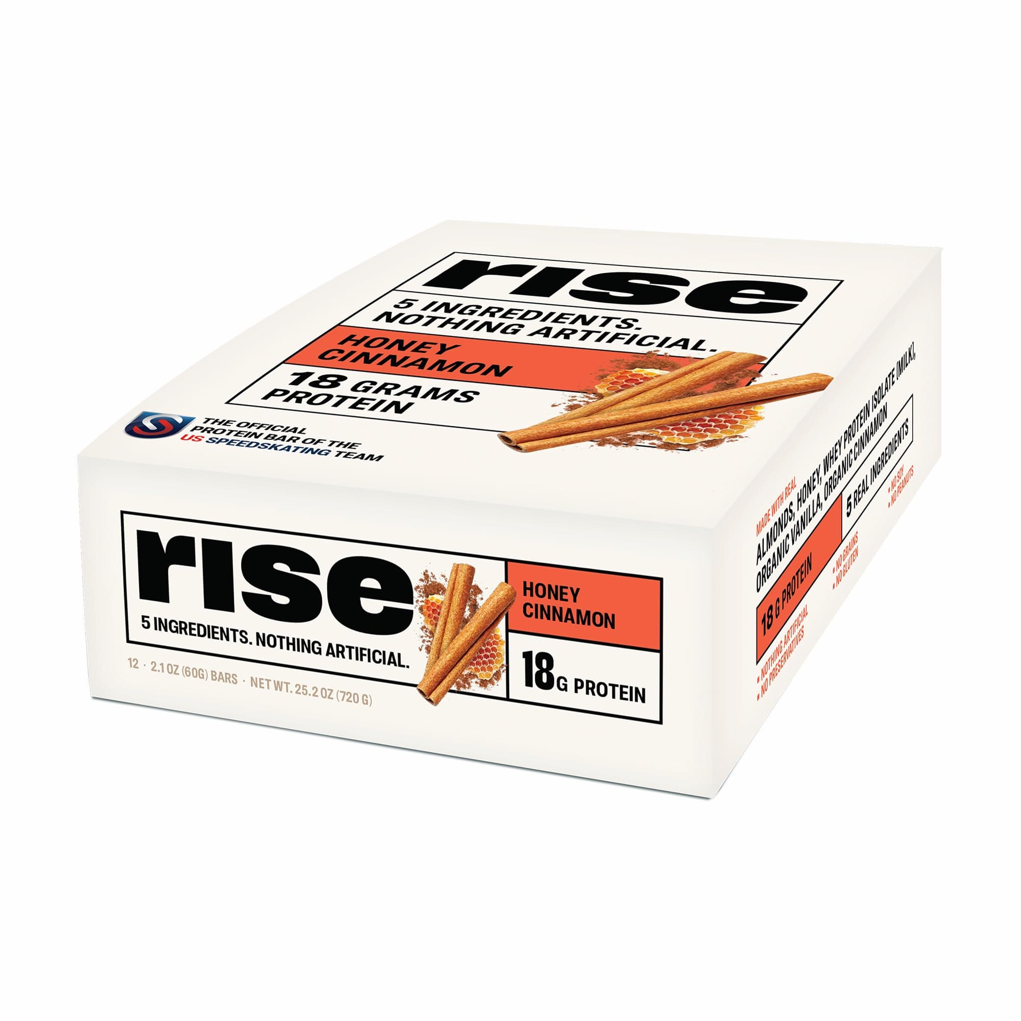 Protein Bar, Snicker Doodle, 12 Bars, 2.1 oz (60 g) Each - Rise Bar