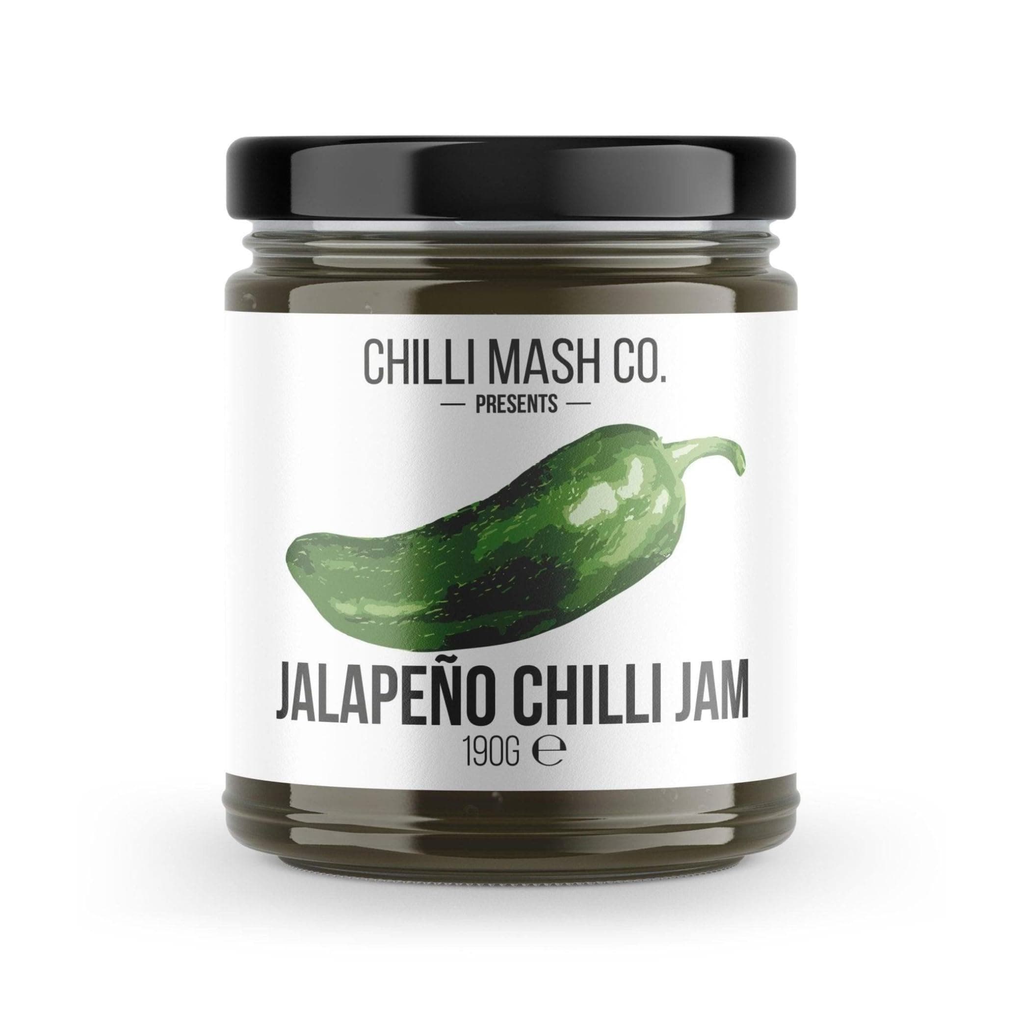 Jalapeno Chilli Jam | Chilli Mash Company | Mild | 125ml | Made using British grown Black Bullet Jalapeño chilli & apples | No additives or artificial preservatives | Vegan Friendly