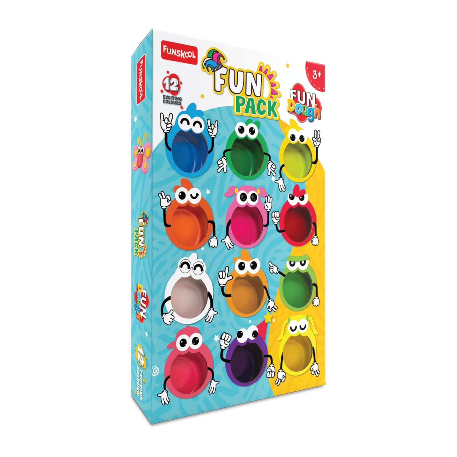 Fundough - Fun Pack , Shaping and Sculpting , 3years + , Multi-Colour