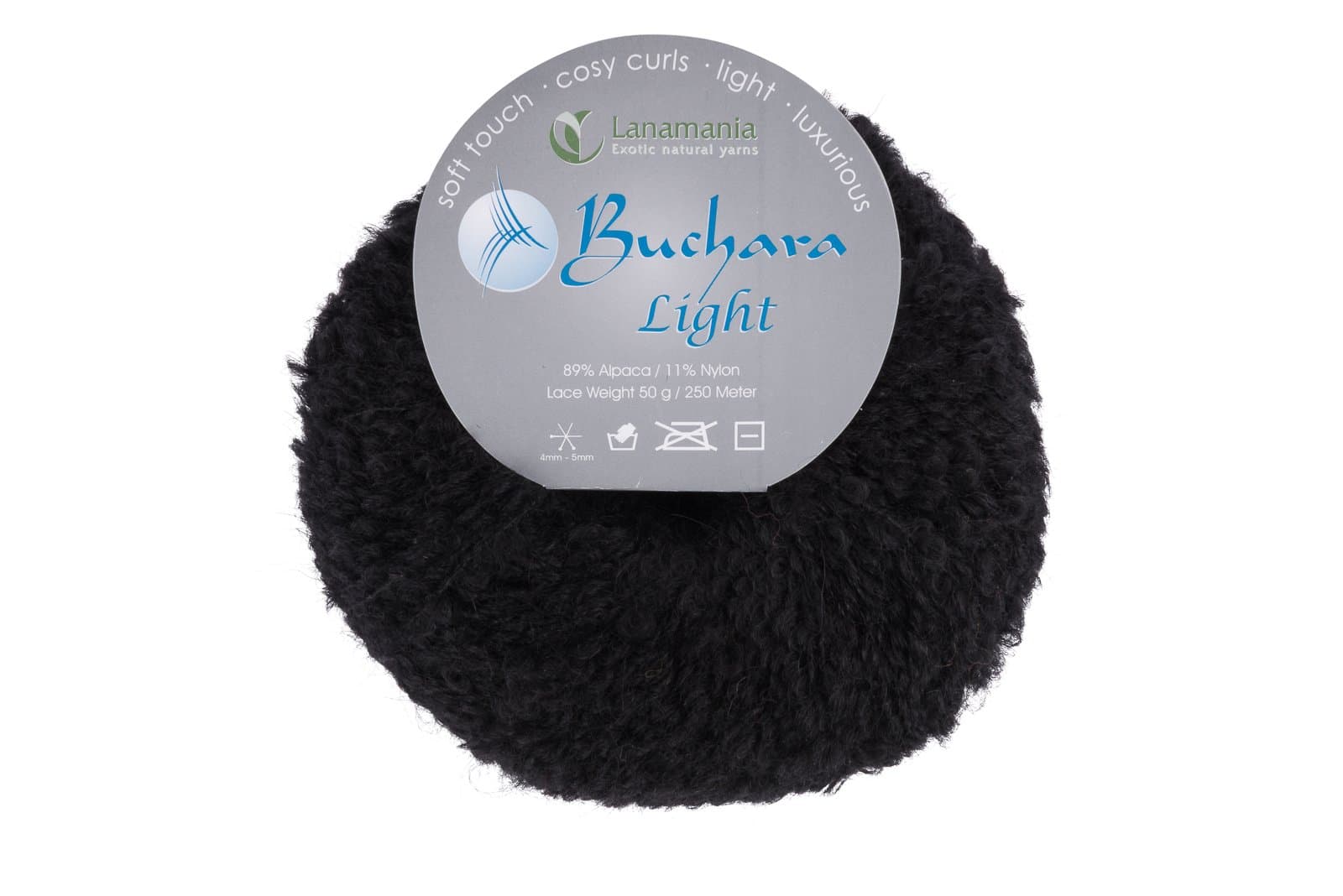 Lanamania Buchara Light Black, alpaca